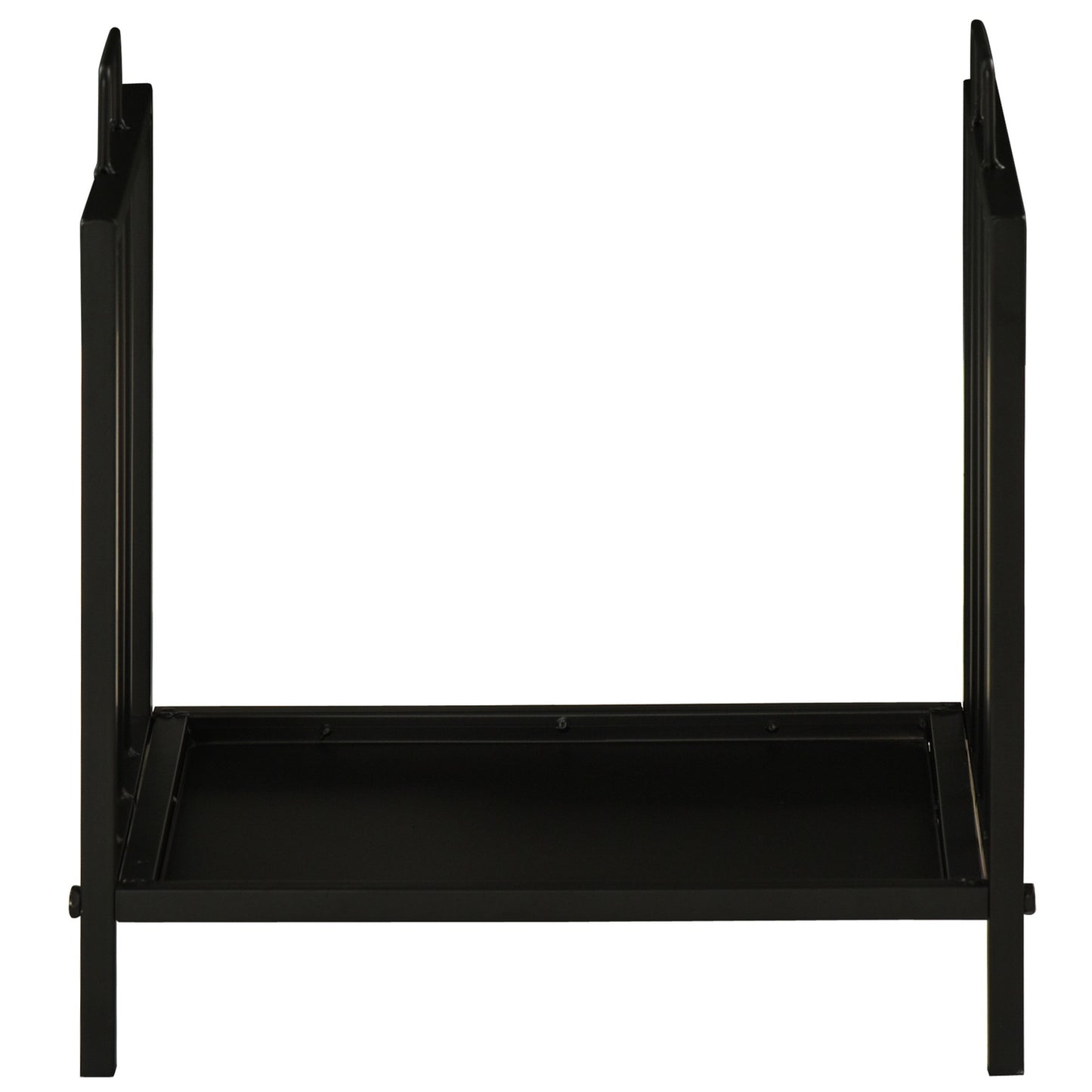 Wood stand with handle, Heavy Duty Metal, Black, 50 kg