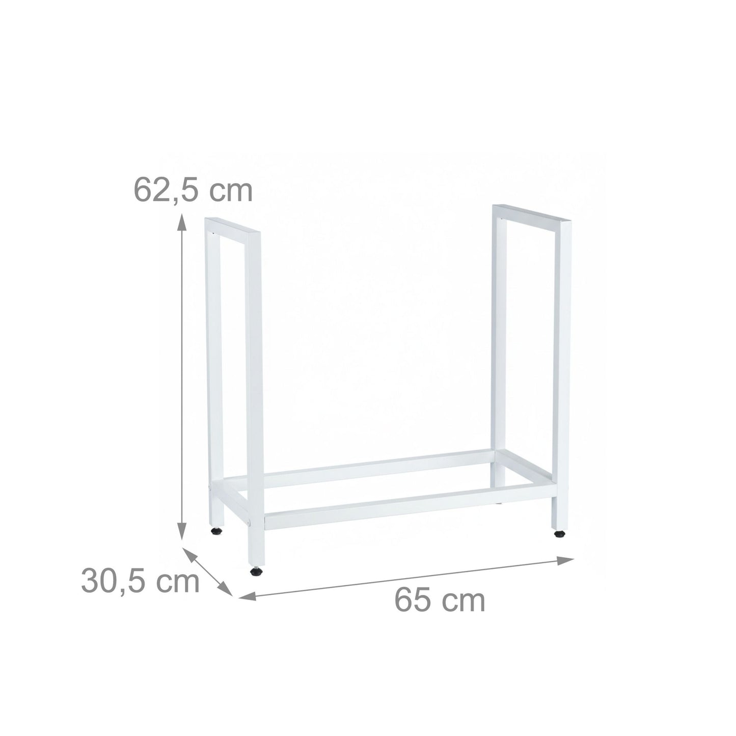 Firewood Rack, Iron, Space-Saving Design