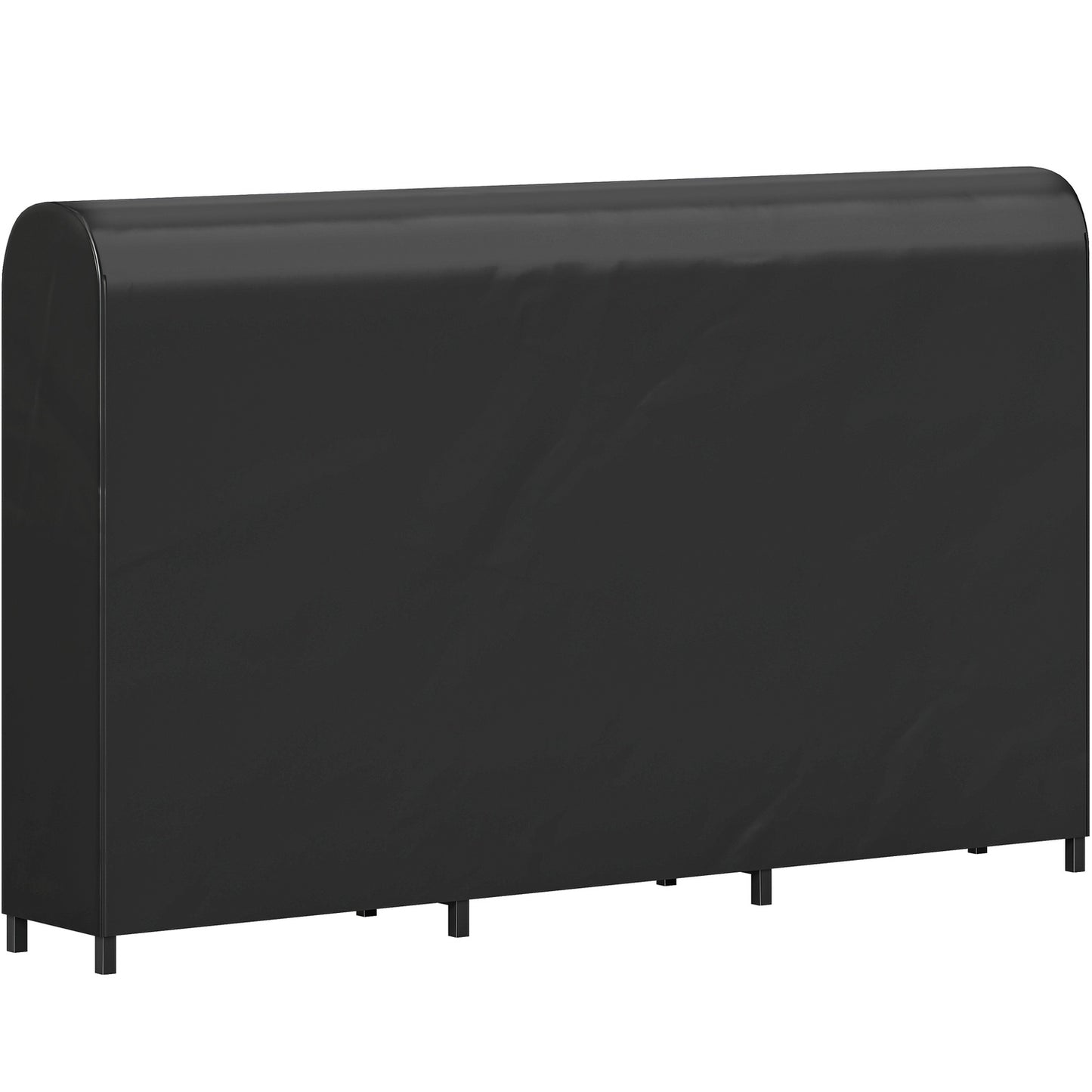 Firewood Rack, Metal, 199x30x121 cm, 300kg Capacity