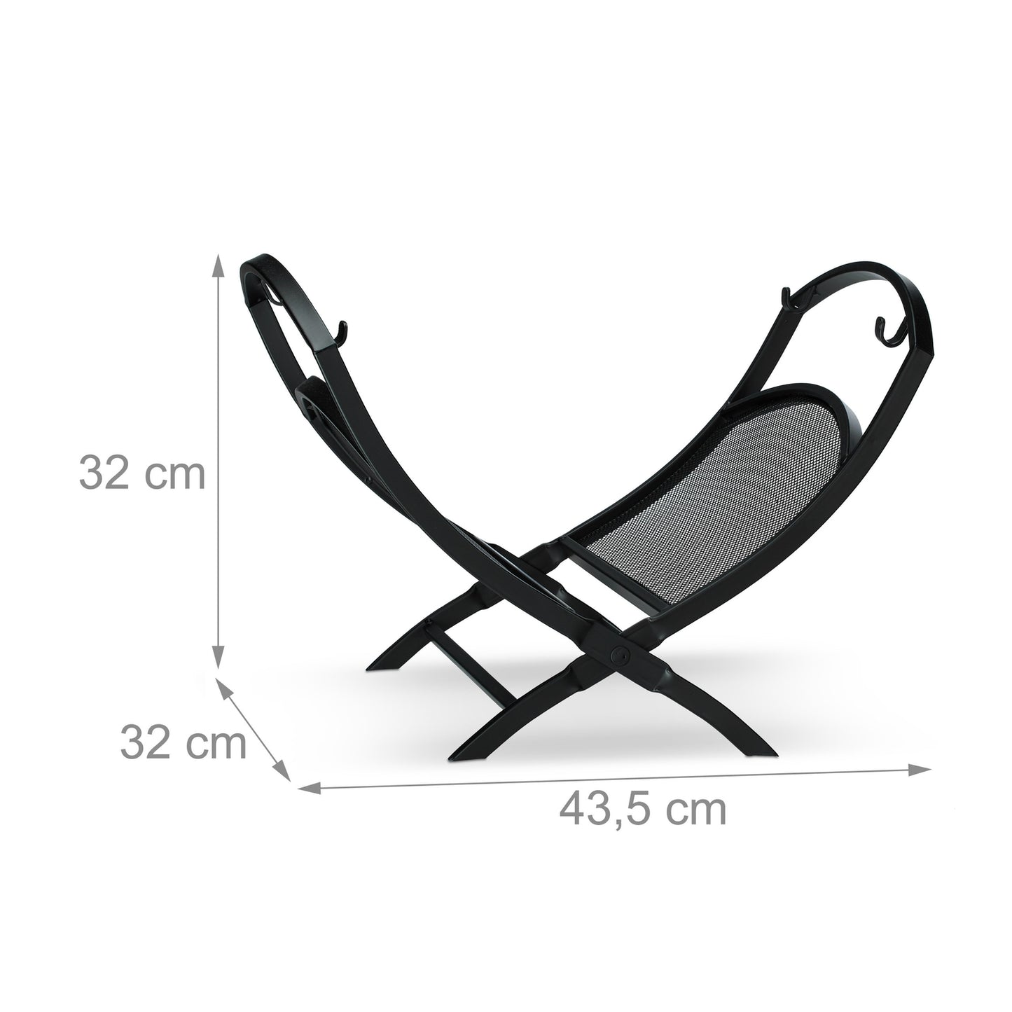 Firewood basket with loop