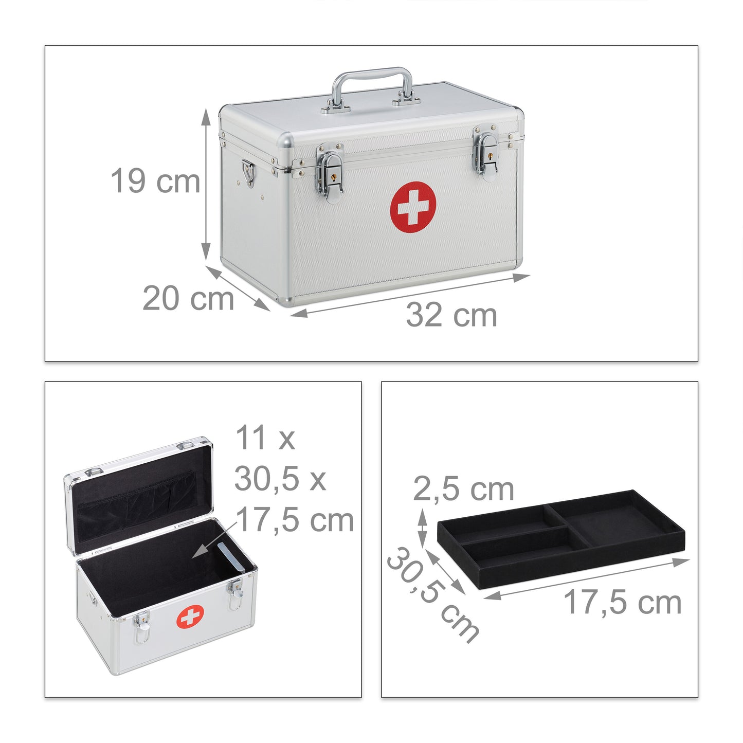 First Aid Case Aluminium