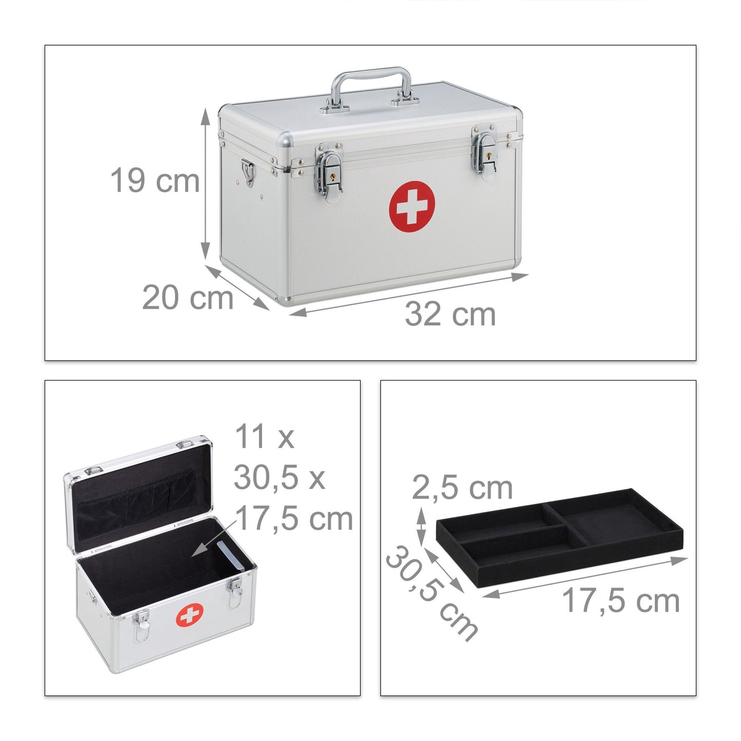 First Aid Case Aluminium