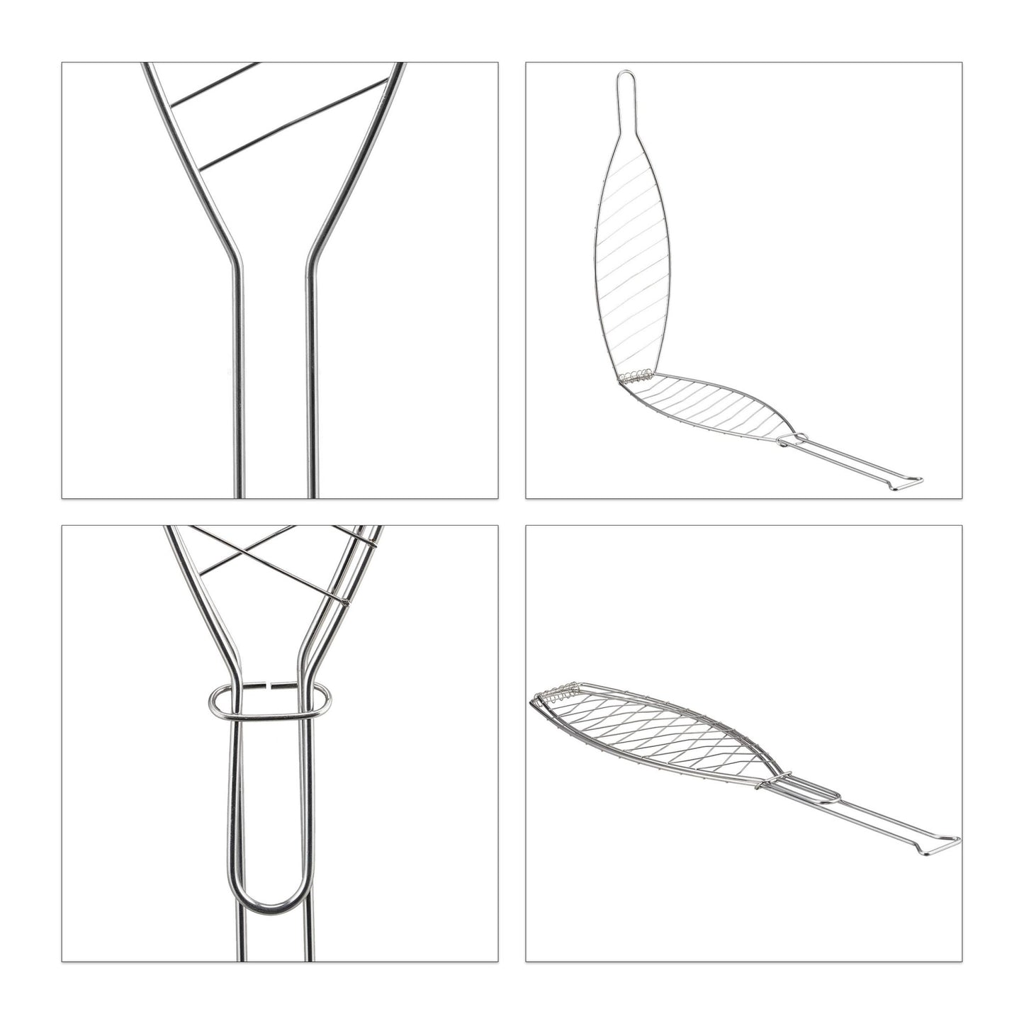 Fish Grill Tongs Set, Stainless Steel, 3 Pieces