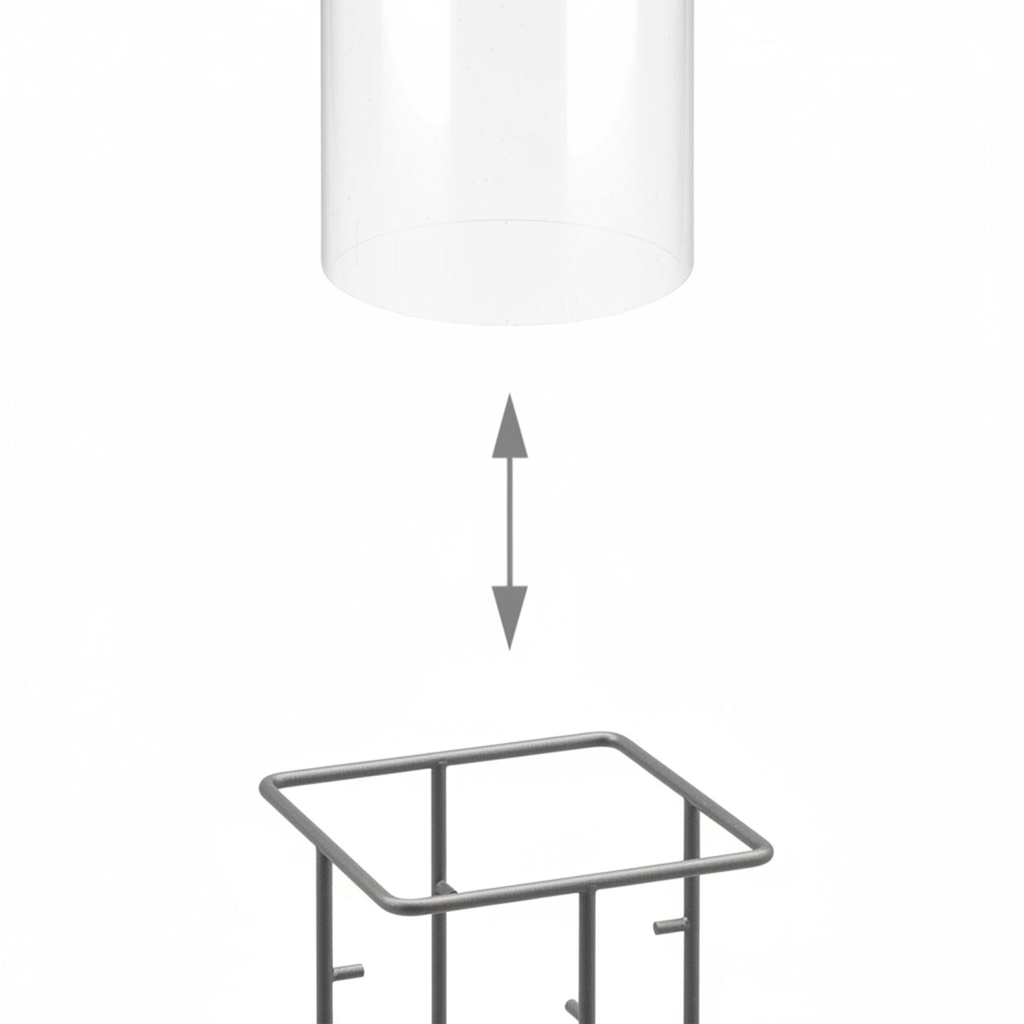 Fish Observation Column for Ponds, UV-Stable Acrylic