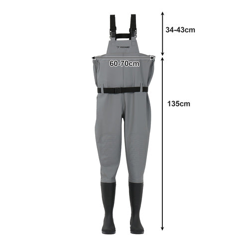 Fishing Waders, Size 41, Waterproof Chest High