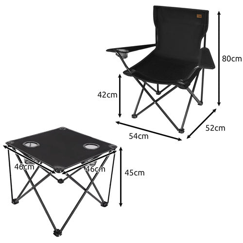 Fishing table + two chairs 25468