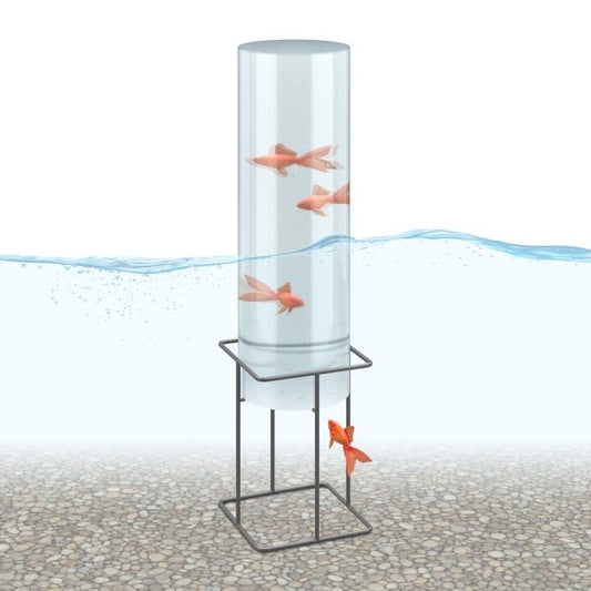 Fish pillar for pond garden