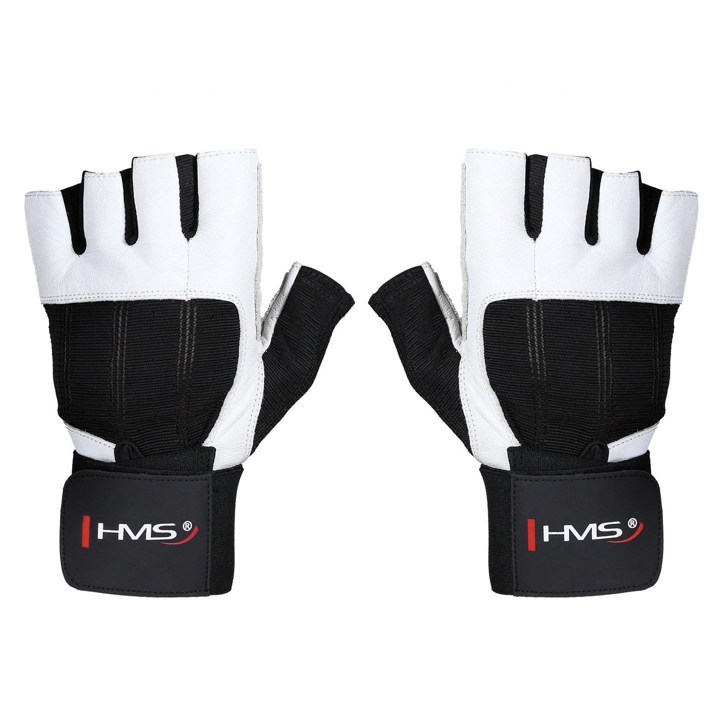 Fitness Gloves, White-Black, Size S