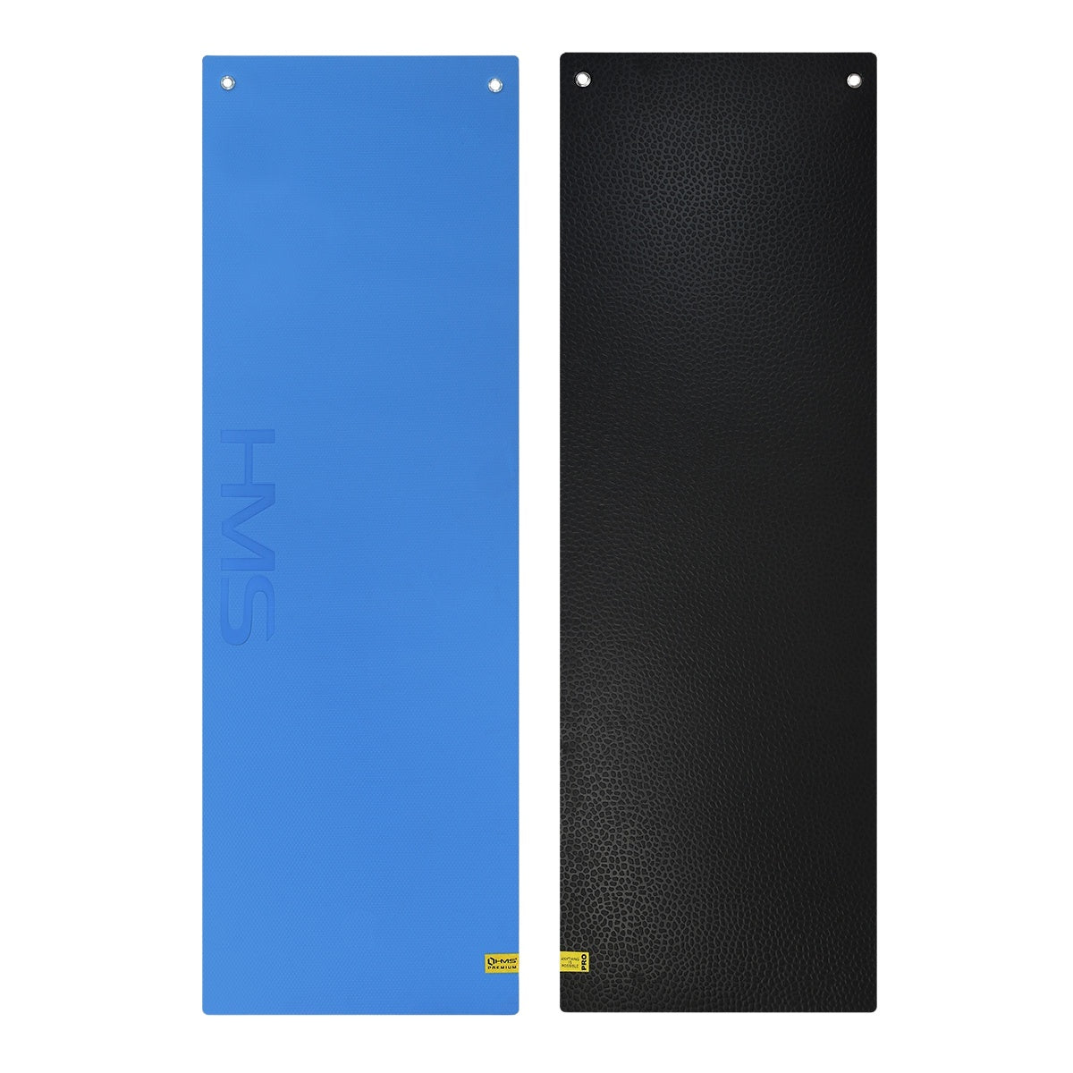 Fitness Mat, Blue-Black, Non-Slip, 6mm Thick