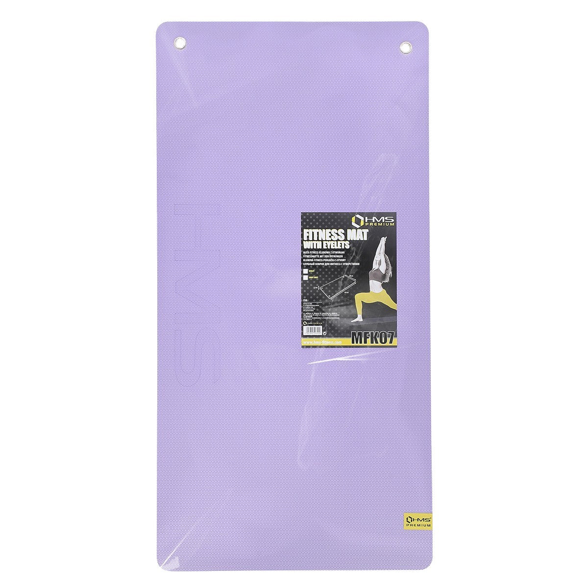 Fitness Mat EVA, 120x60cm, 15mm, Violet-Black
