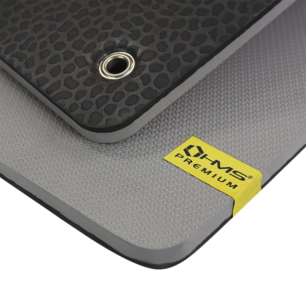 Fitness Mat, Gray-Black, Non-Slip, 6mm Thick