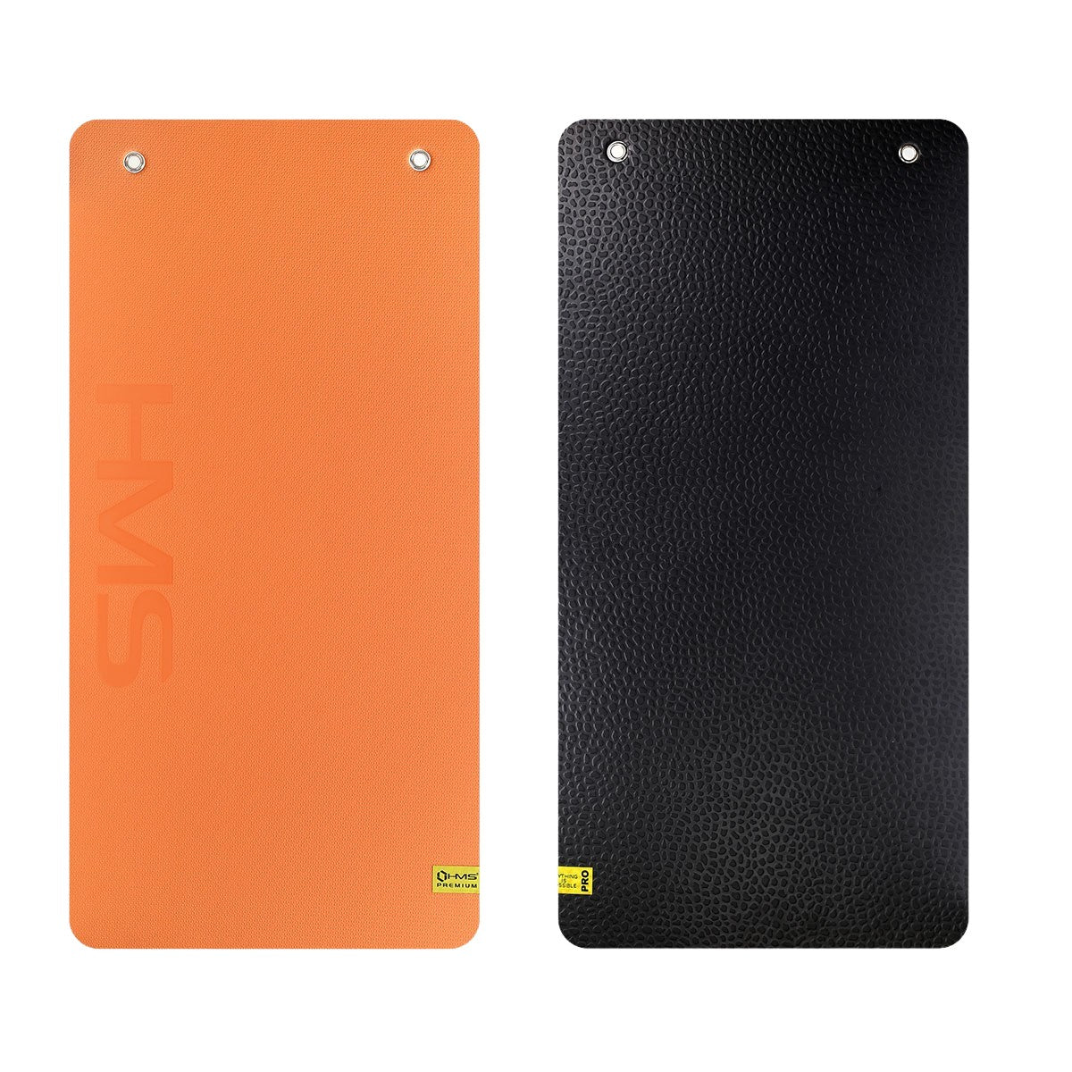Fitness Mat, Orange-Black, Non-Slip, 6mm Thick