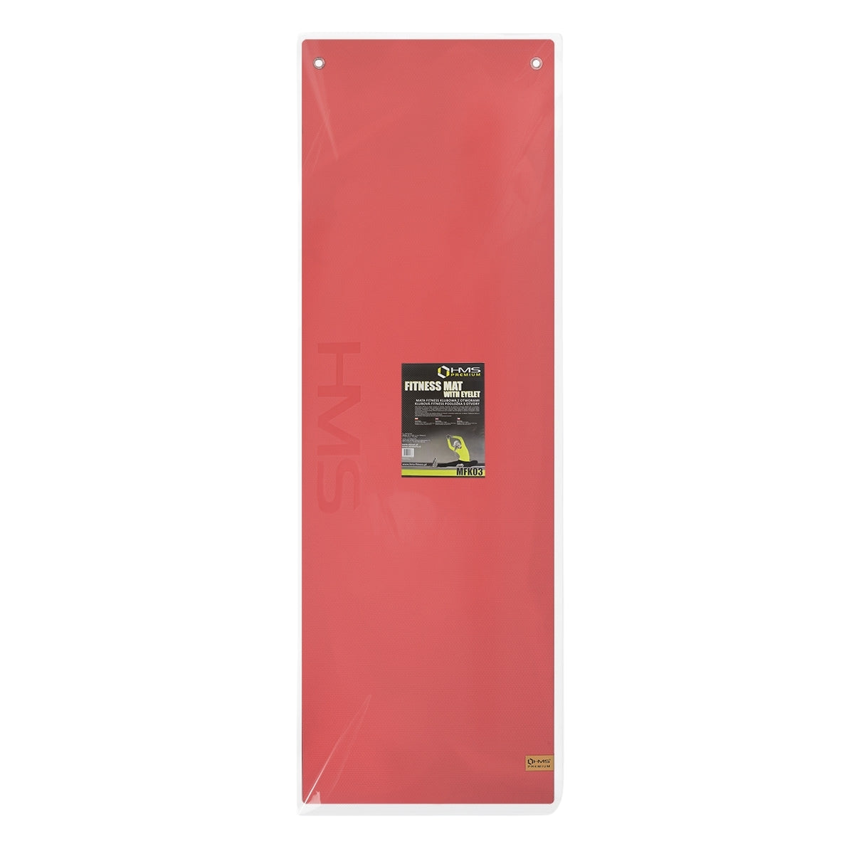 Fitness Mat, Red-Black, Non-Slip, Durable