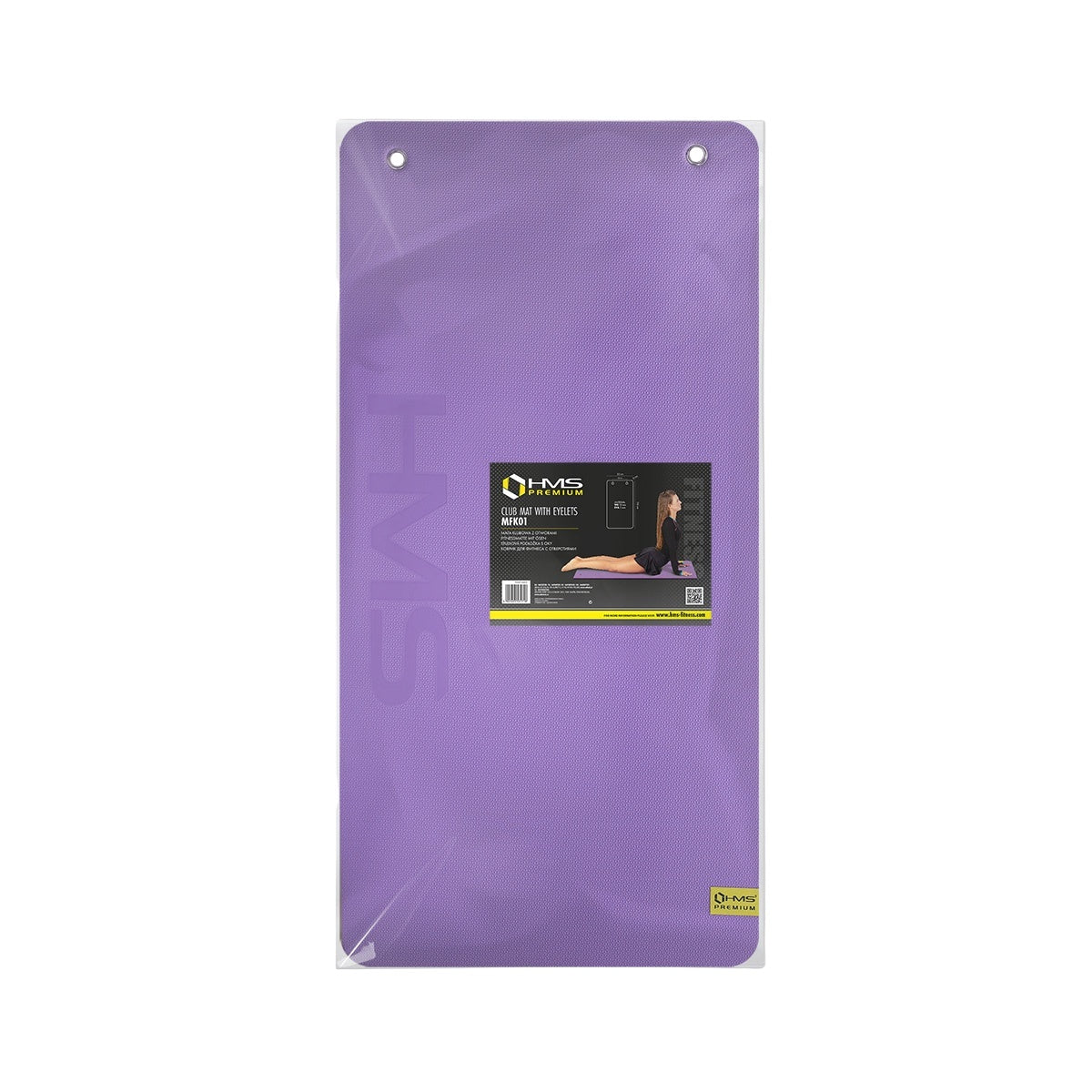 Fitness Mat, Violet-Black, Non-Slip, 6mm Thick