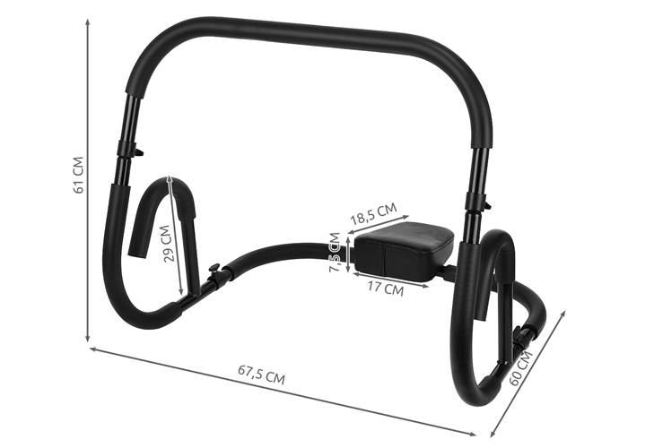 Fitness roller cradle for crunches