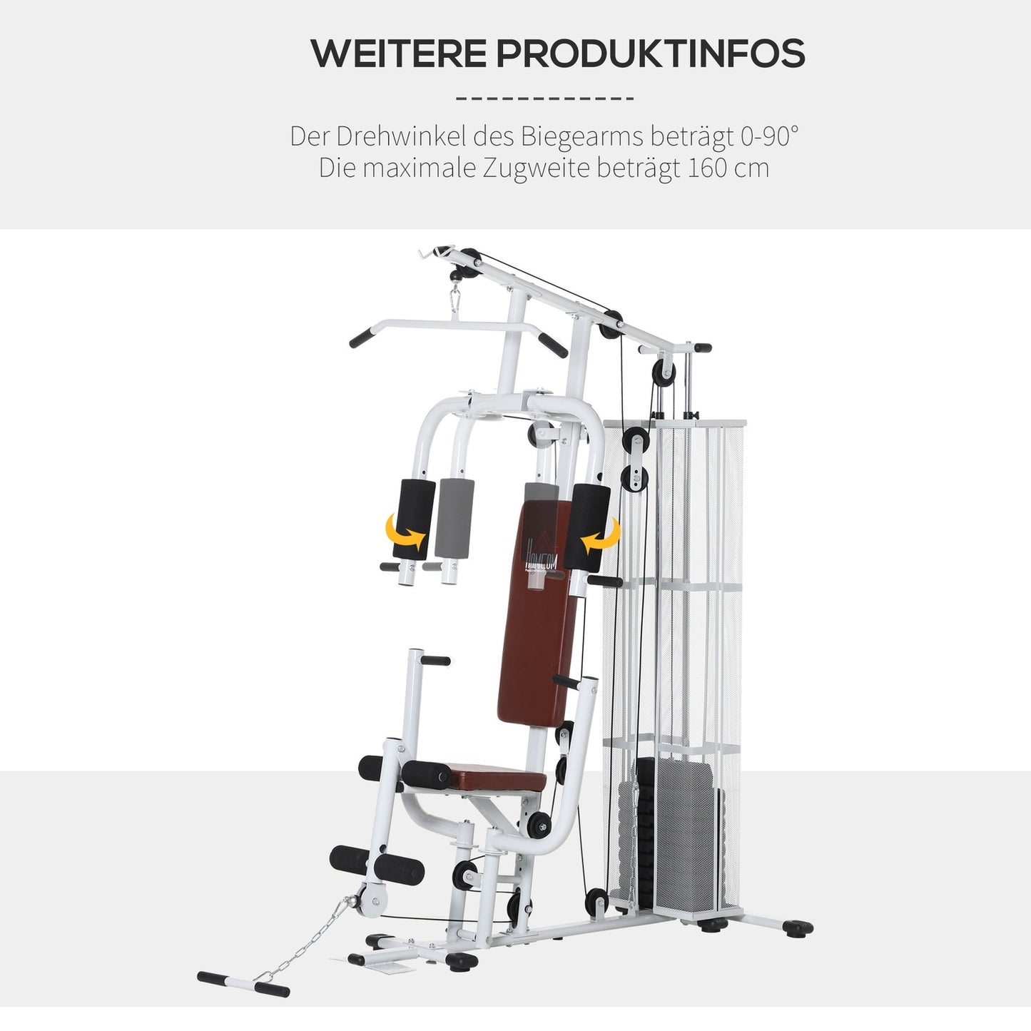 Home Gym Station, 45kg Total, Press Arm & Leg Developer