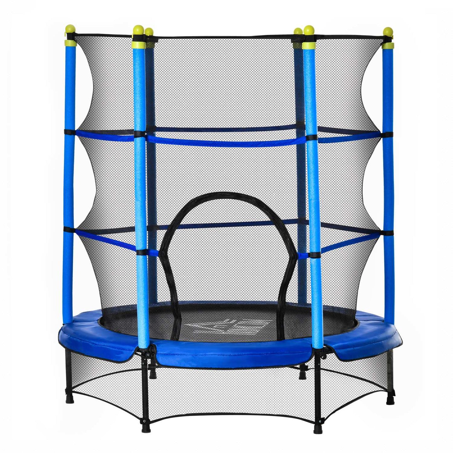 Fitness trampoline for children with safety net, Ø140 cm, 45 kg Limit