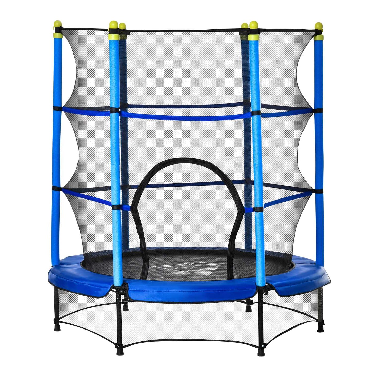 Fitness trampoline for children with safety net, Ø140 cm, 45 kg Limit