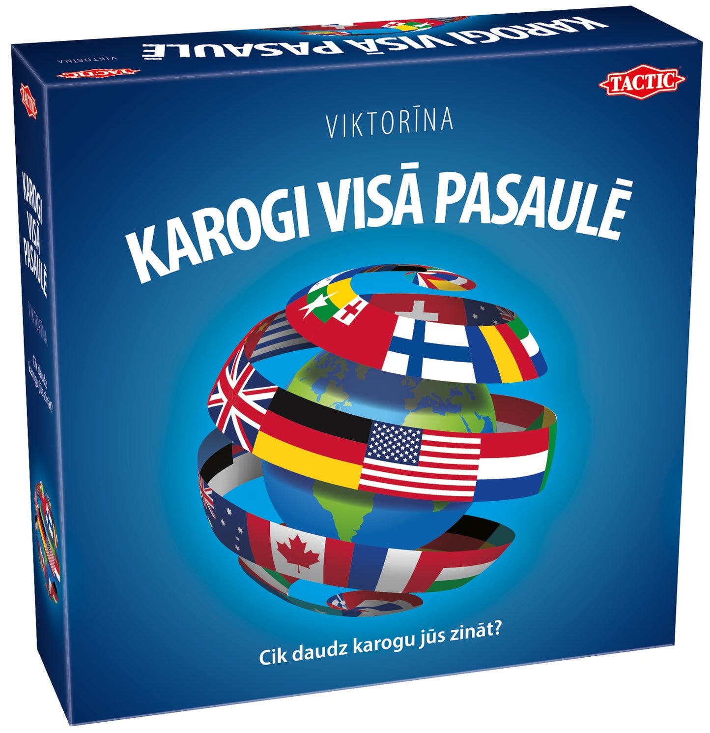 Flags Around the World Board Game in Latvian Language