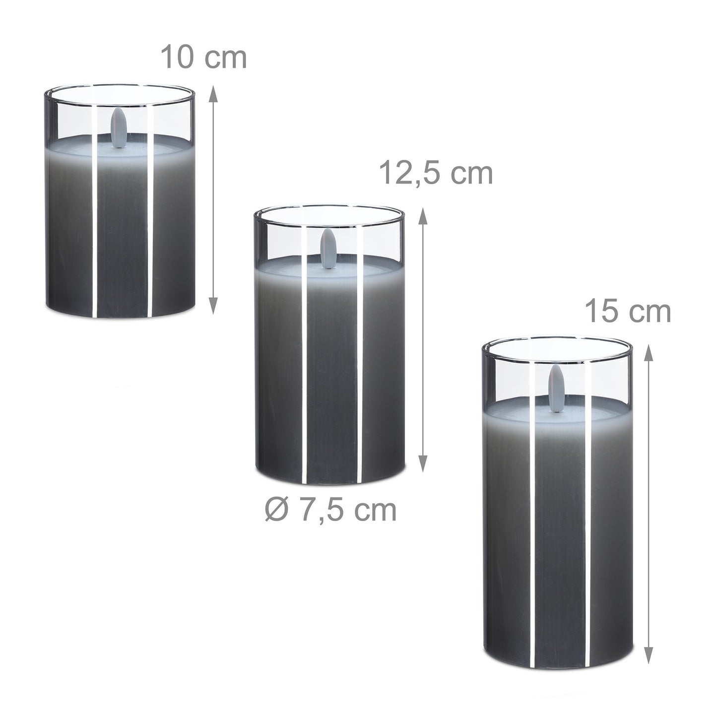 Flameless LED Candles Set with Remote, Real Wax
