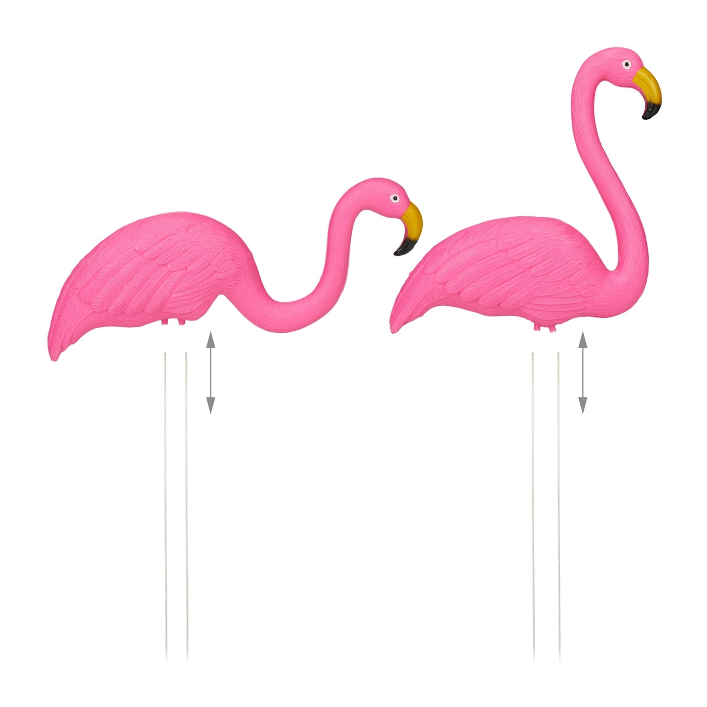 Flamingo Ornament Set of 2