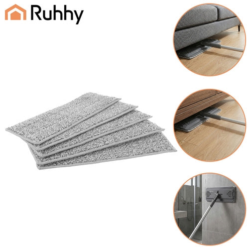 Flat Mop Covers 33x12cm, 5 Pack, Velcro, Absorbent