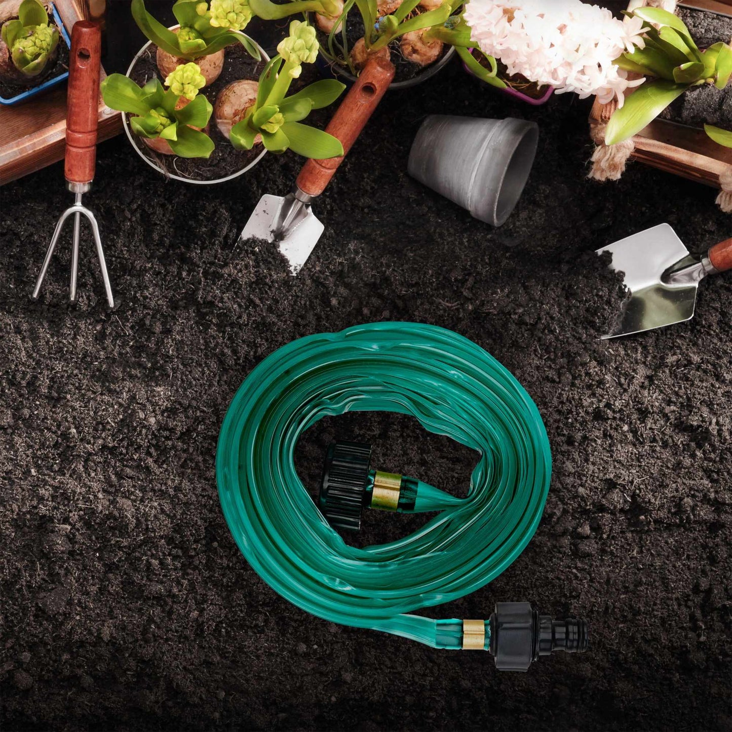 Flat irrigation hose 3 m