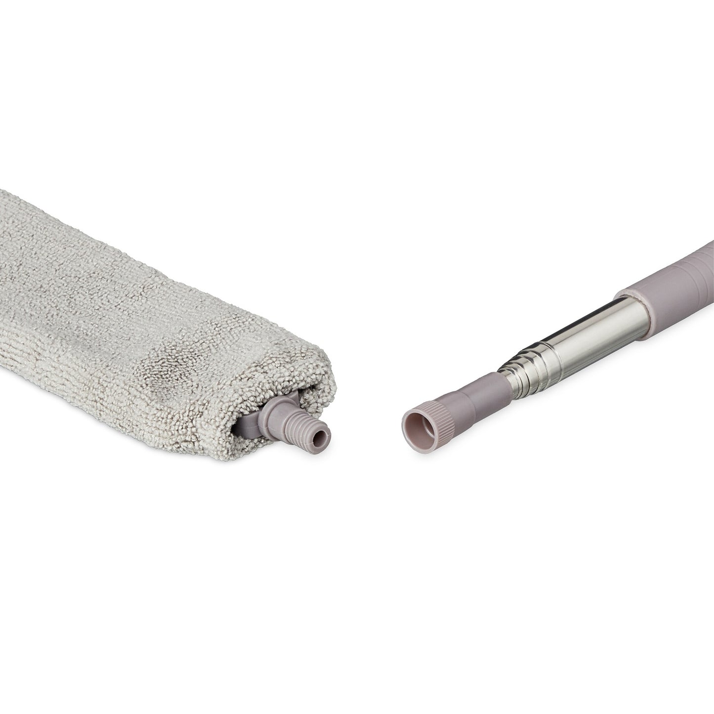 Flat spring vacuum cleaner with telescopic handle