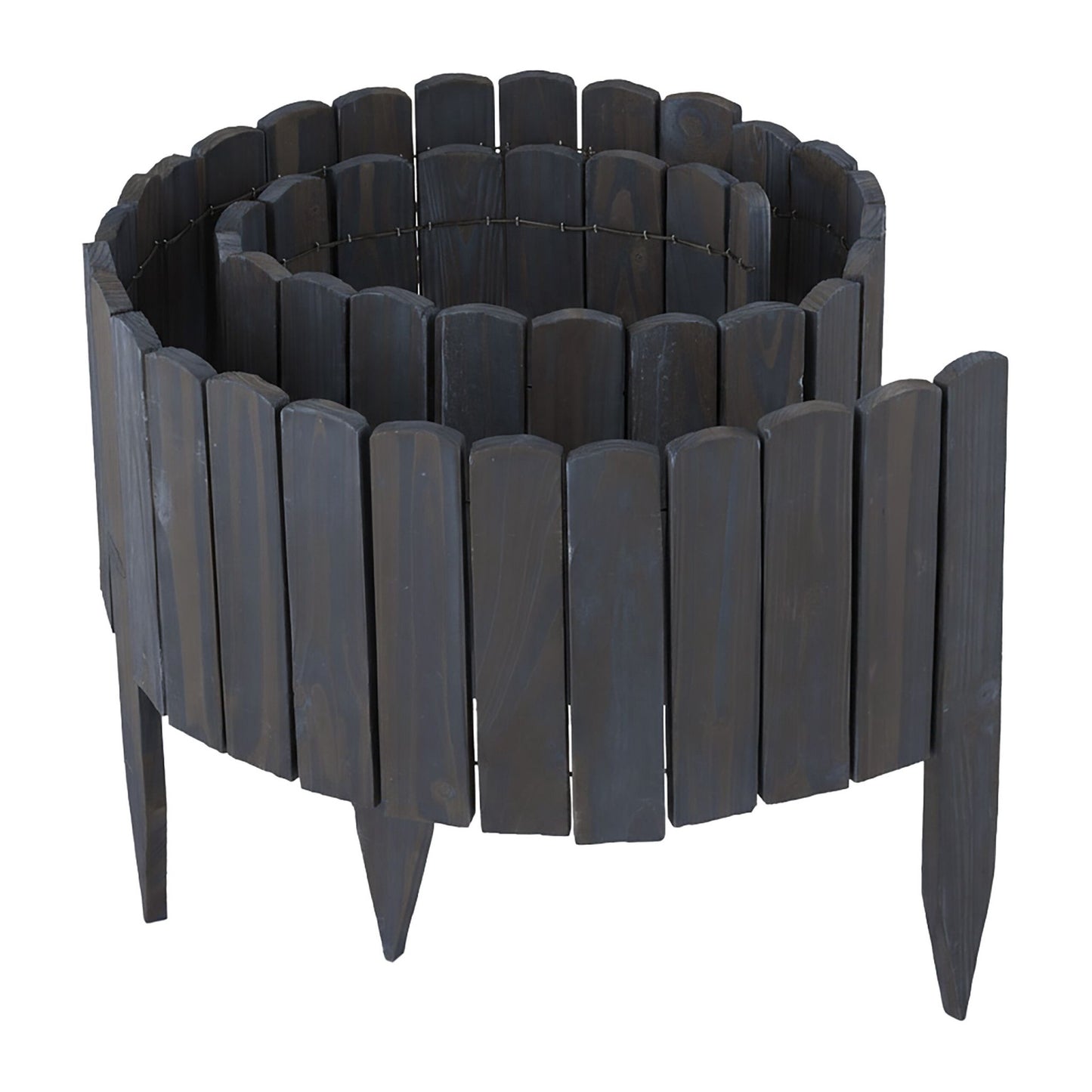 Flexible Wooden Garden Bed Edging – Spruce, Wire Backing