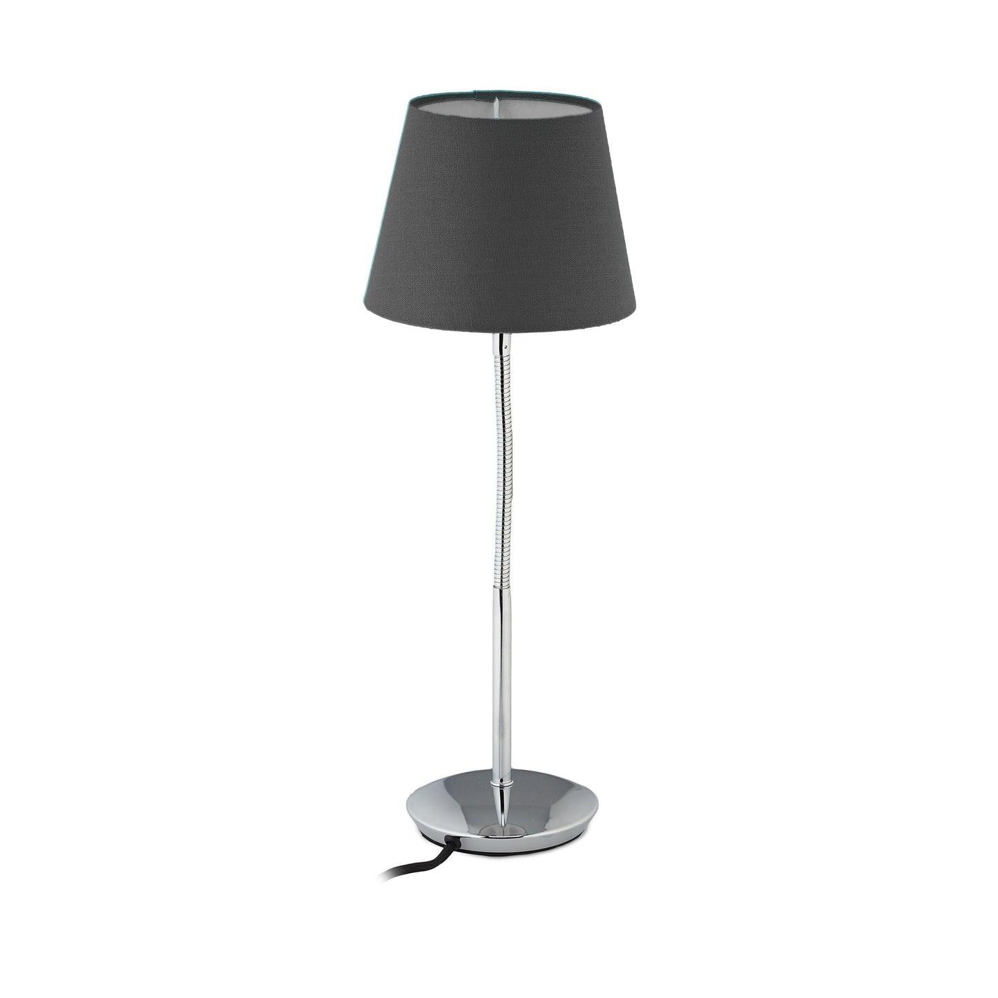 Flexible table lamp with fabric shade