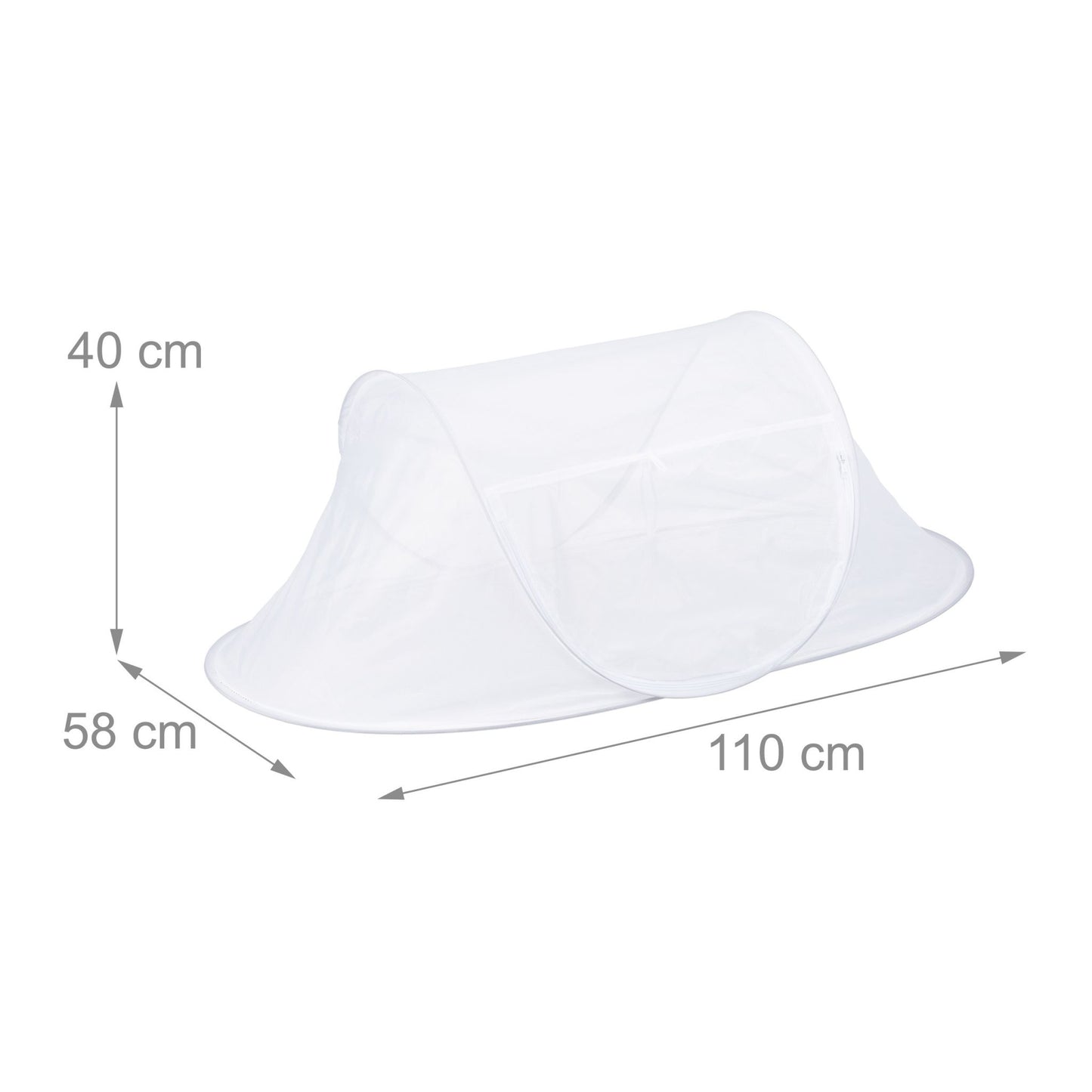 Flight hood for food white