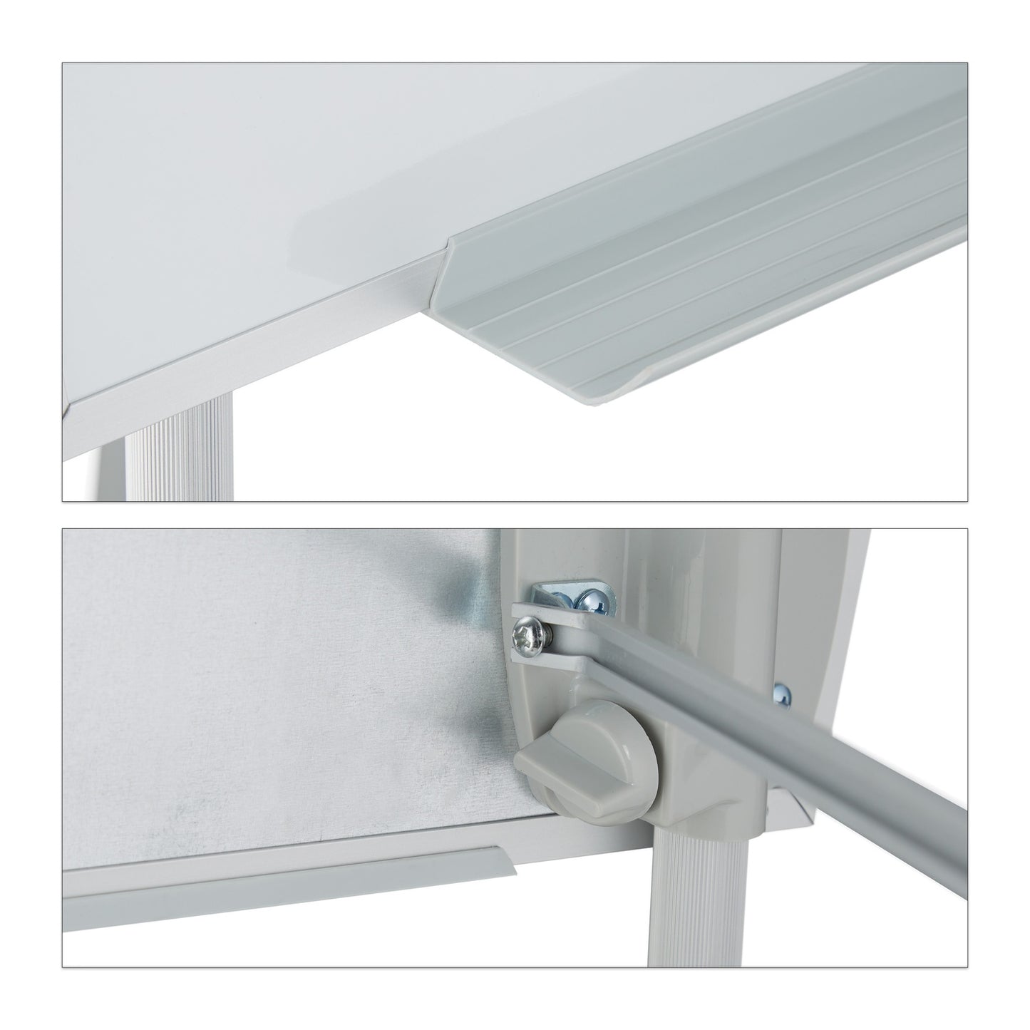 Flipchart Whiteboard with Paper Holder, Magnetic Surface