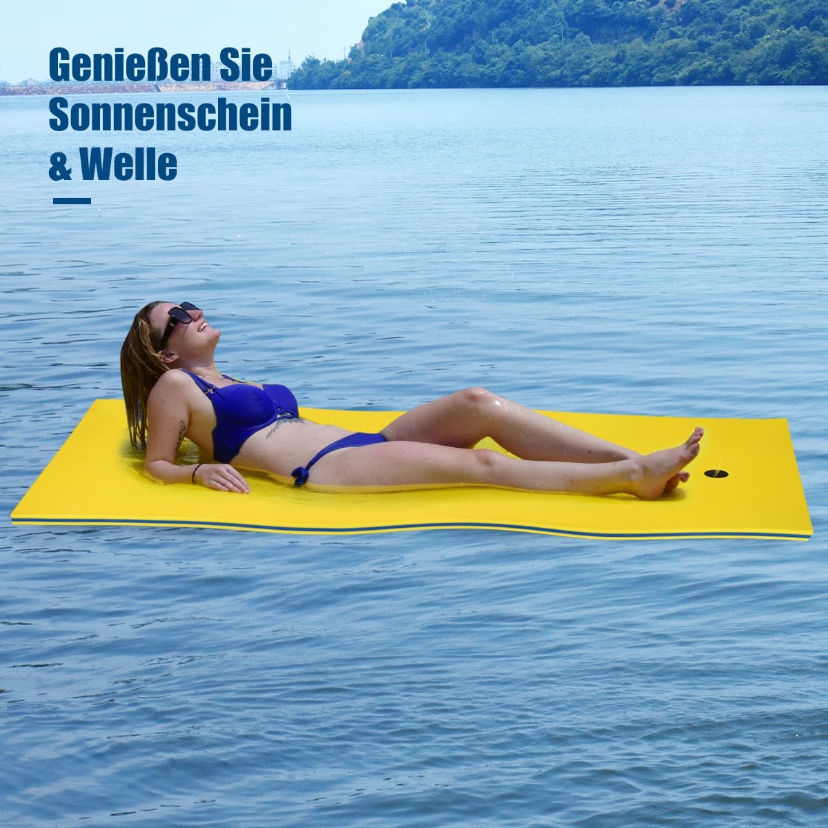 Floating Water Mat – 210 x 66 cm, 60 kg Capacity, XPE Foam