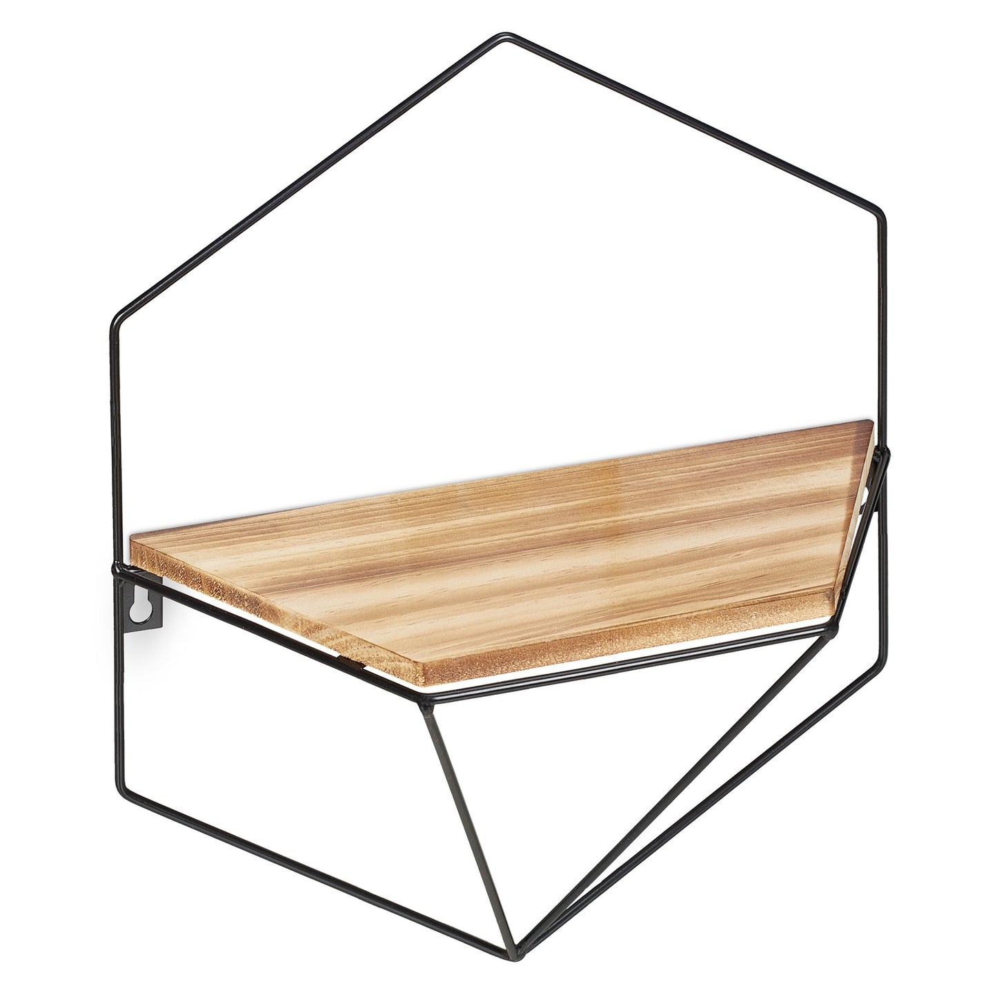 Floating honeycomb shelf