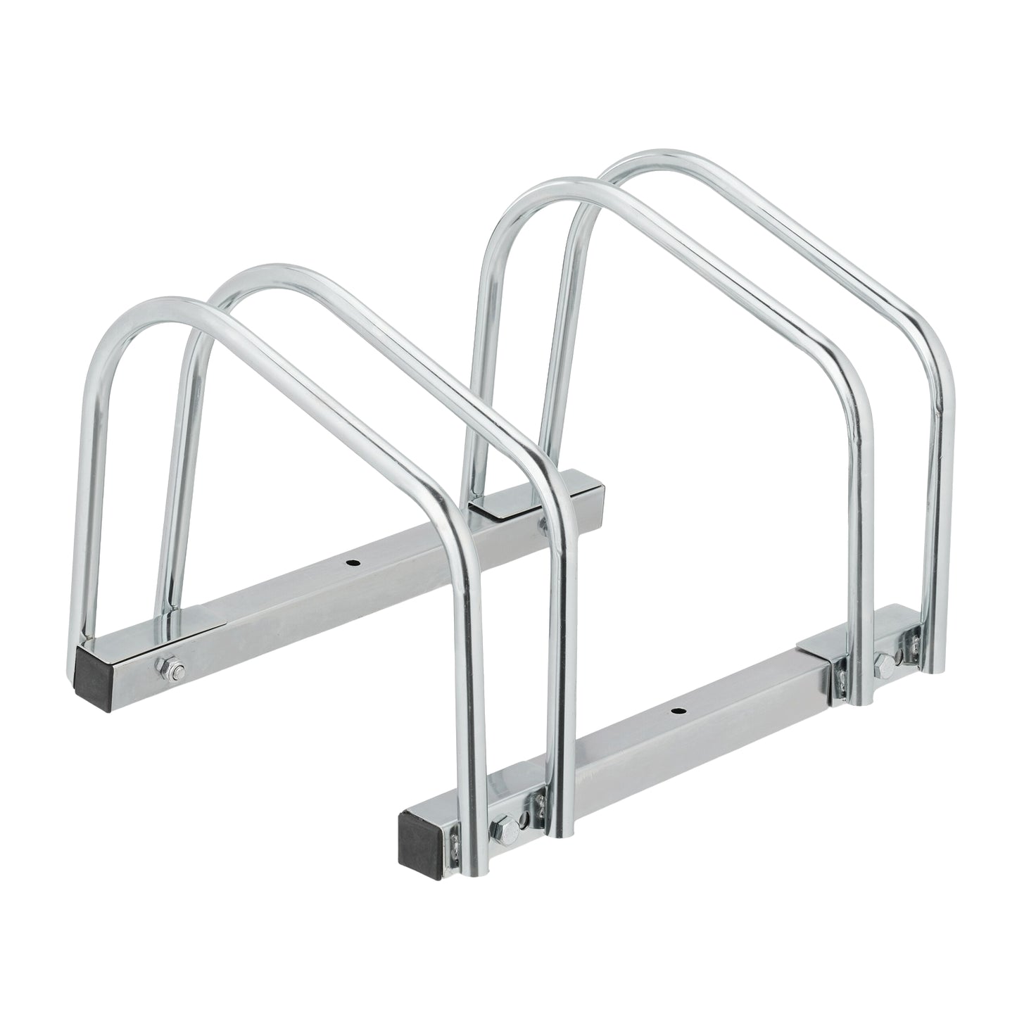 Floor Bike Rack for 2 Bicycles, Galvanised Steel