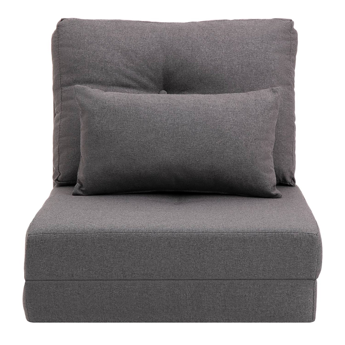 Adjustable folding sofa bed Chair with cushions - Linen