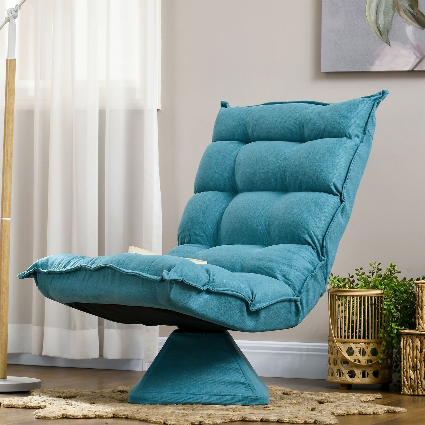 Adjustable floor chair - Blue Meditation sofa