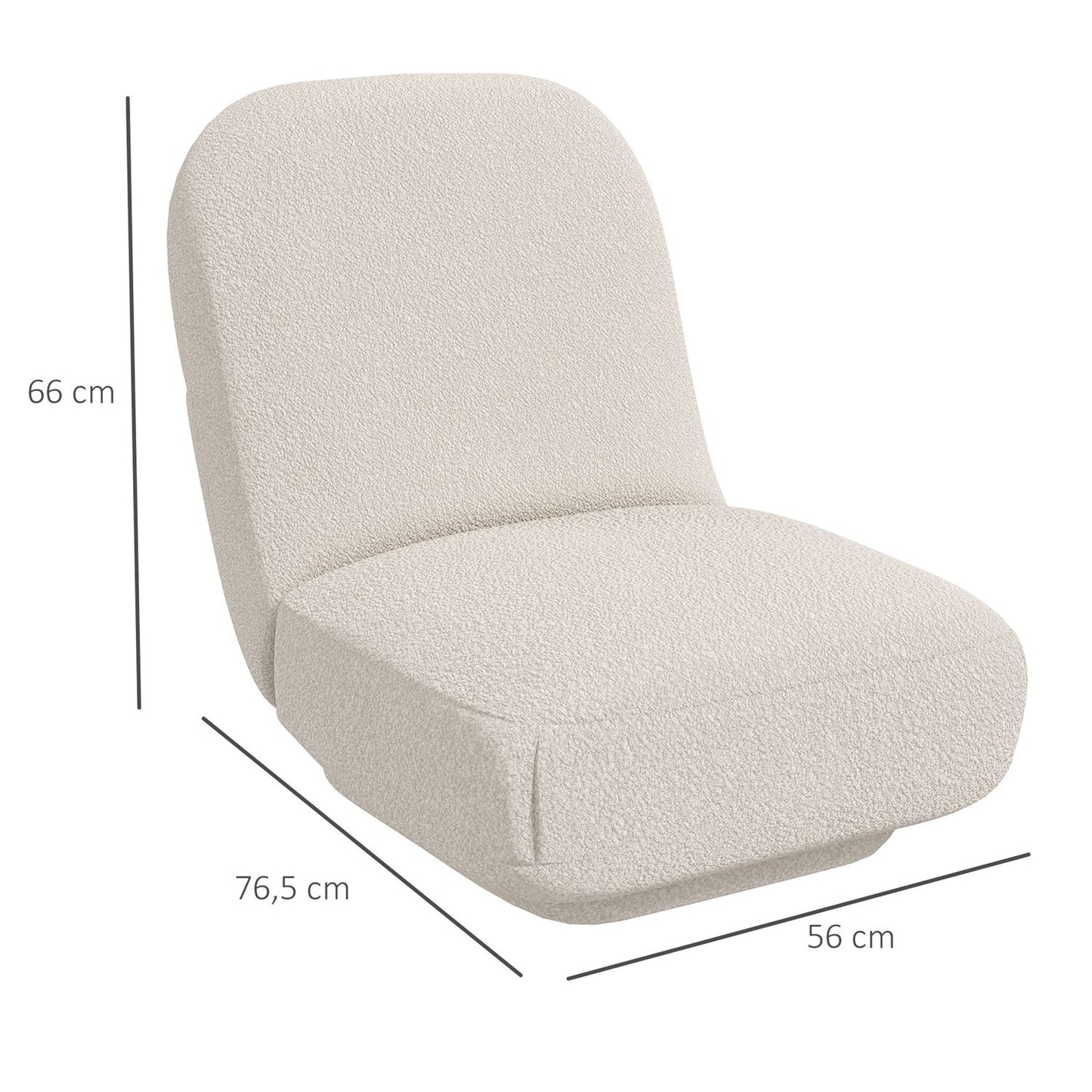 Cream Velvet Floor Chair & Sofa - Meditation or Lounge Use