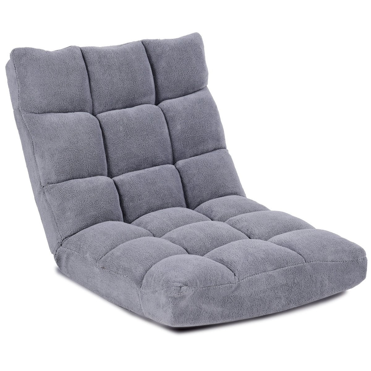 Floor Chair Foldable Lazy Sofa Lazy Tatami Floor Cushion Black/Gray/Coffee Gray