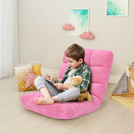 Floor Chair Foldable Lazy Sofa Lazy Tatami Floor Cushion Black/Gray/Coffee Pink