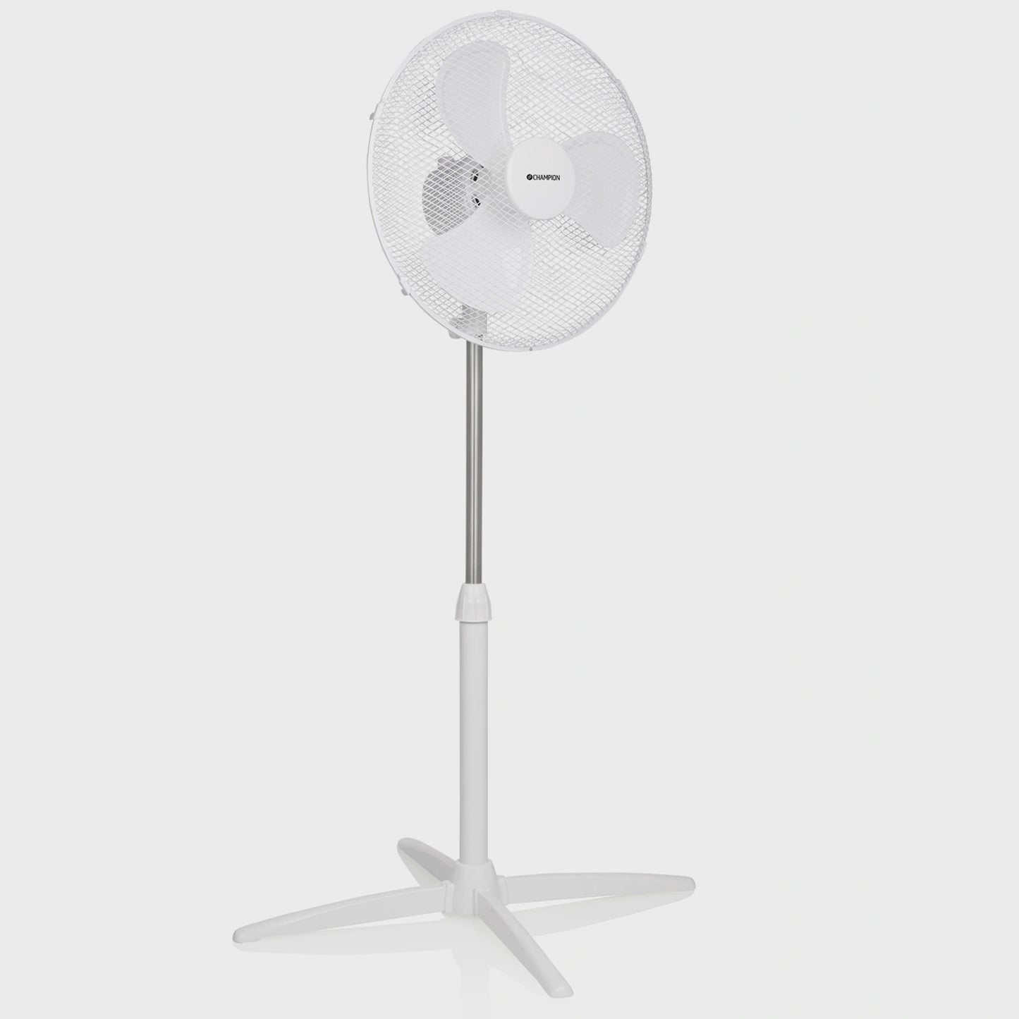 Floor Fan 40cm, 3 Speeds, Oscillating, White