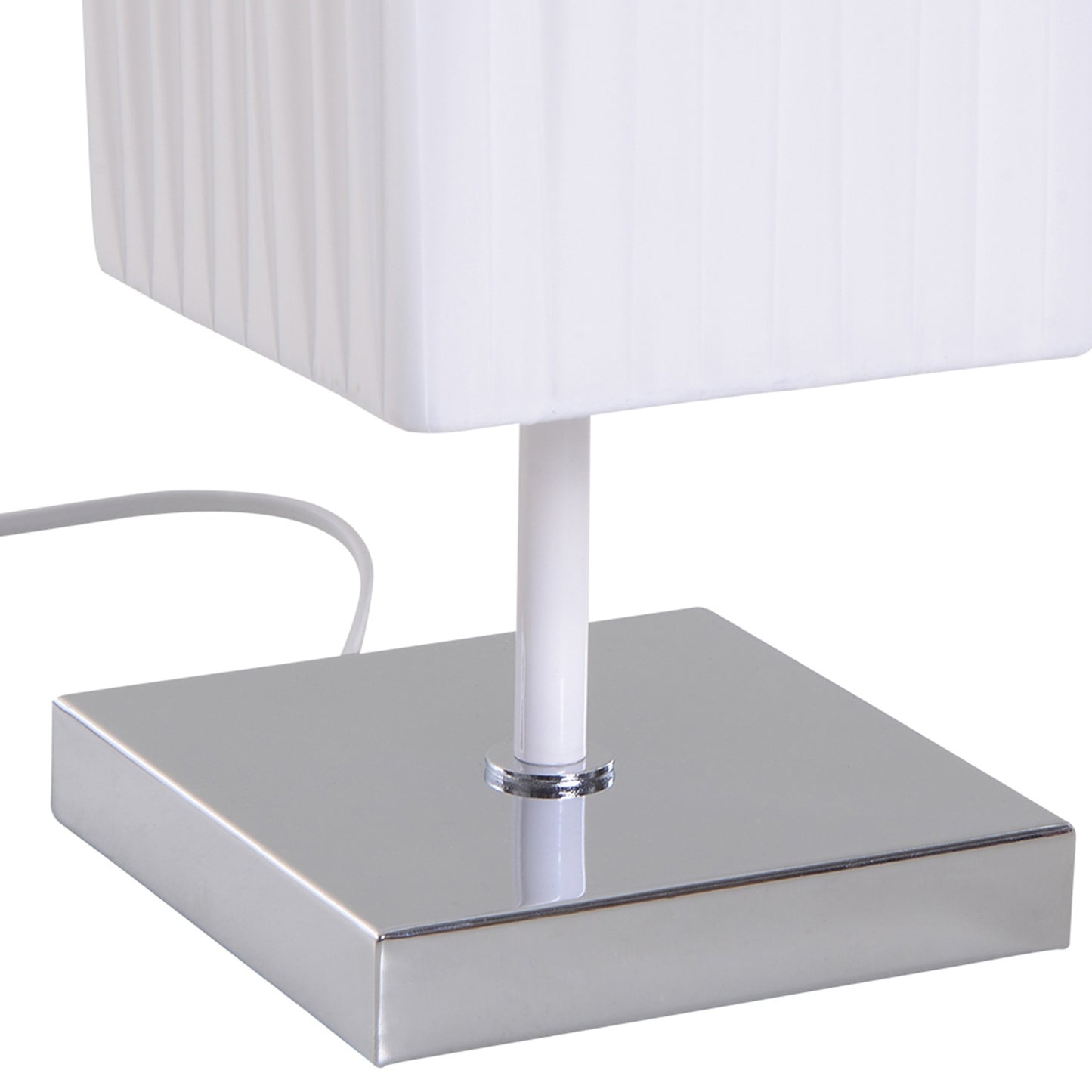 Modern floor lamp, white stainless steel, E27 socket