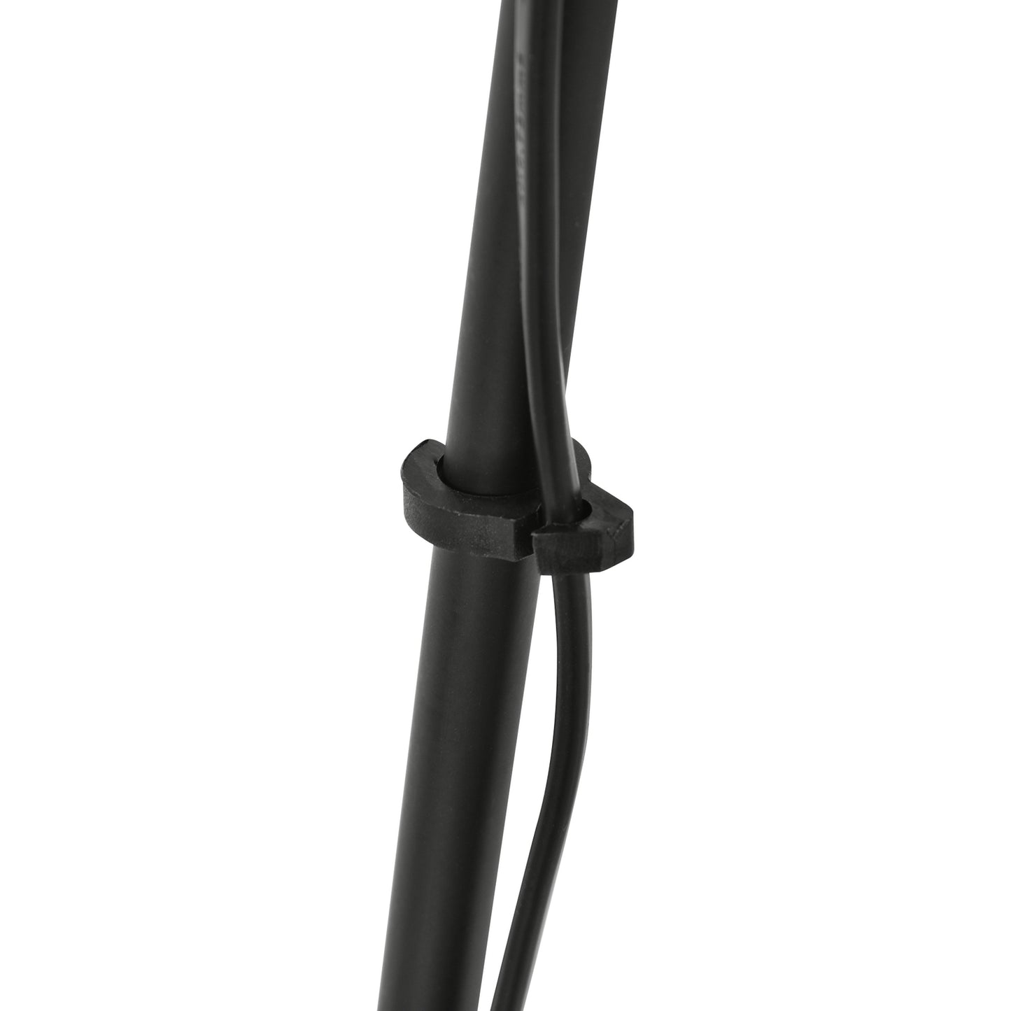 Scandinavian Black Tripod Floor Lamp – Fabric & Metal, 73x156cm