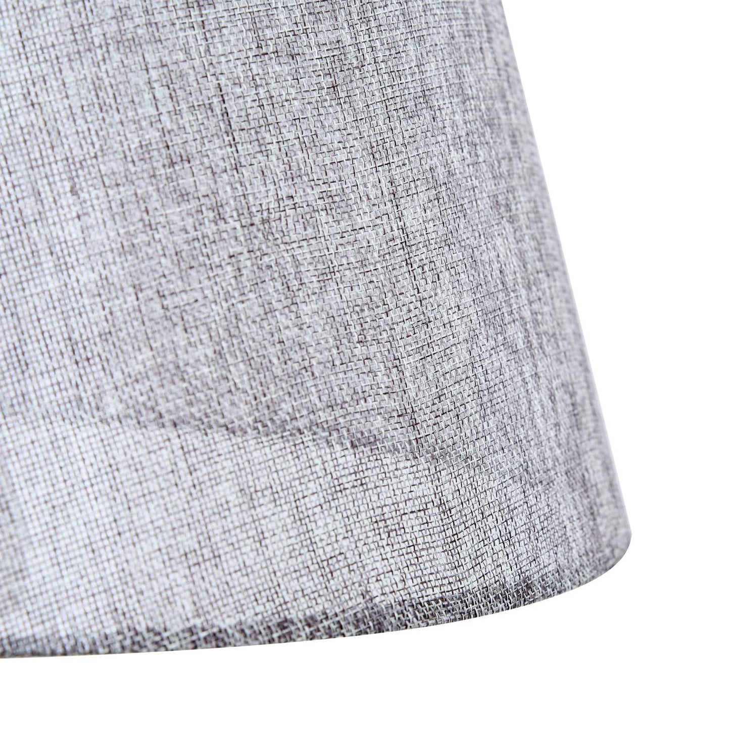 Scandinavian floor lamp with shelf, pine & linen