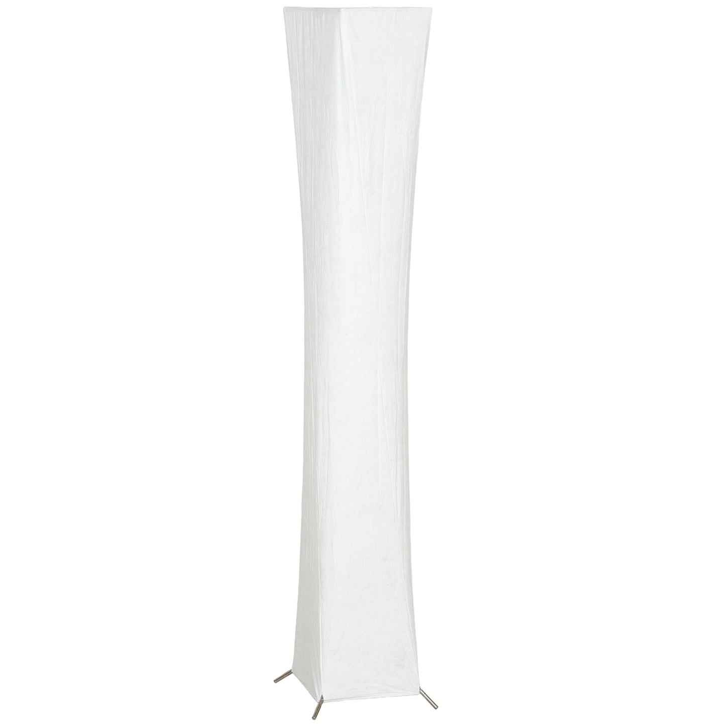 Floor Lamp with Paper Shade, Foot Switch, 3 Brightness Levels