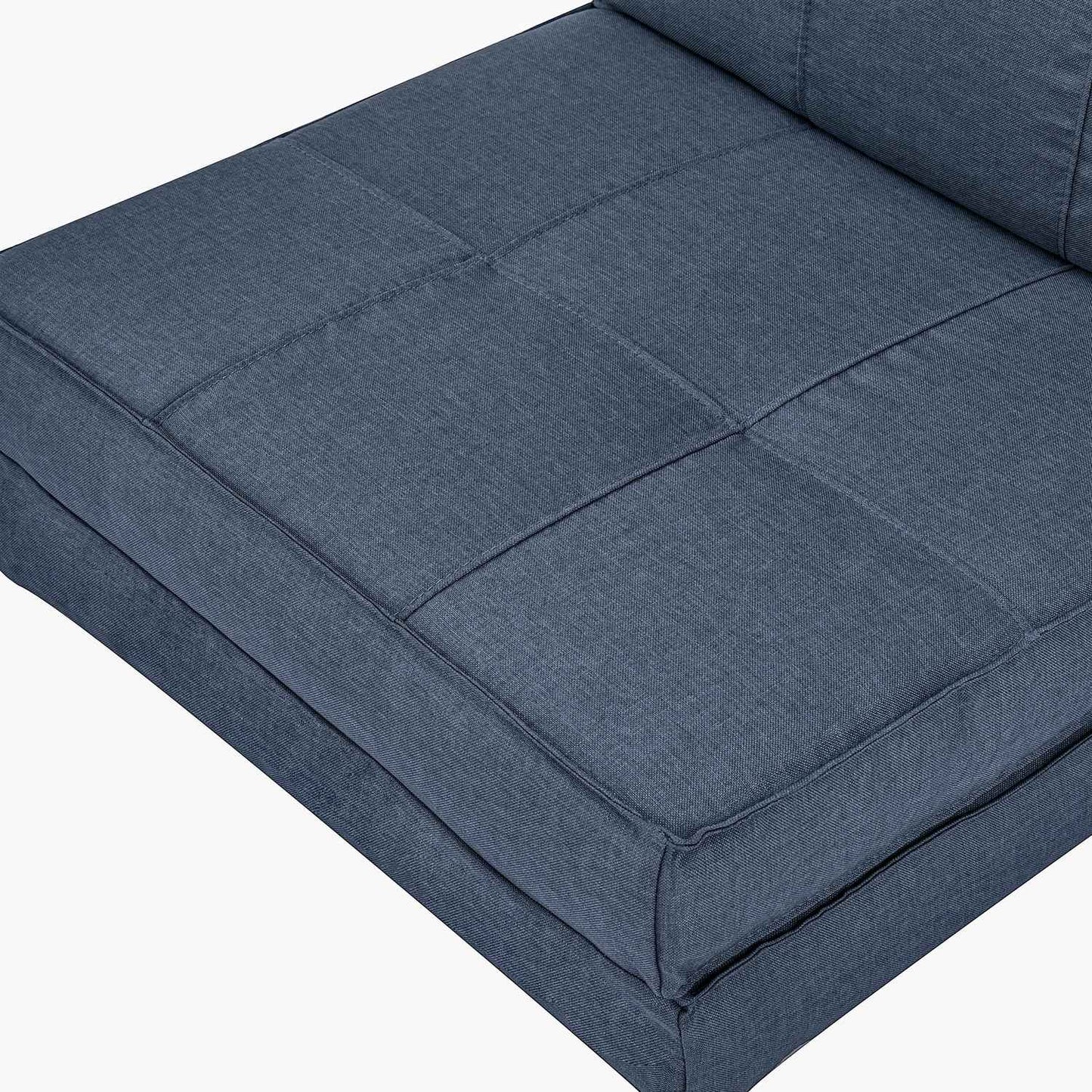 Adjustable sofa bed - dark blue, compact size