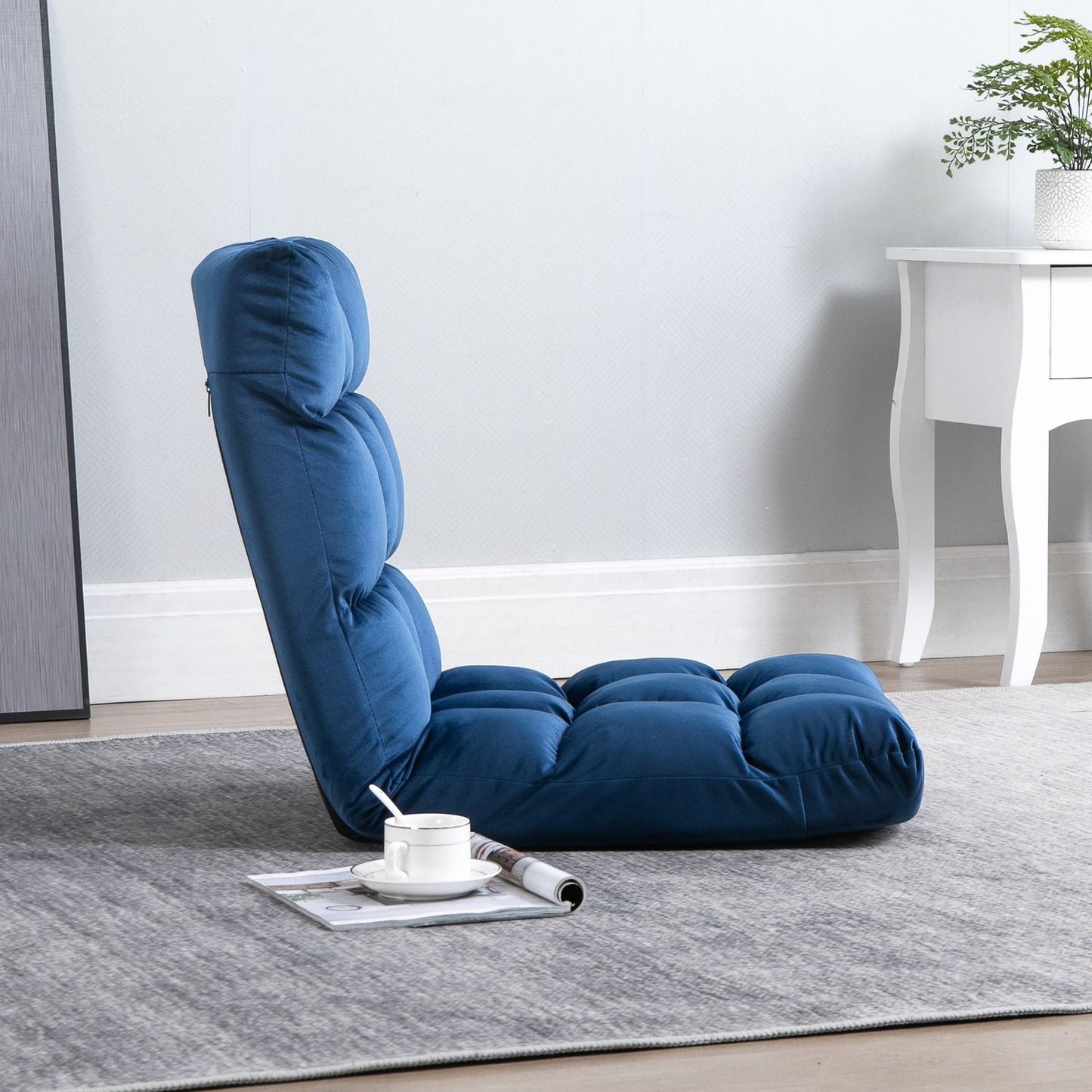3-in-1 folding floor chair with backrest, 13 positions