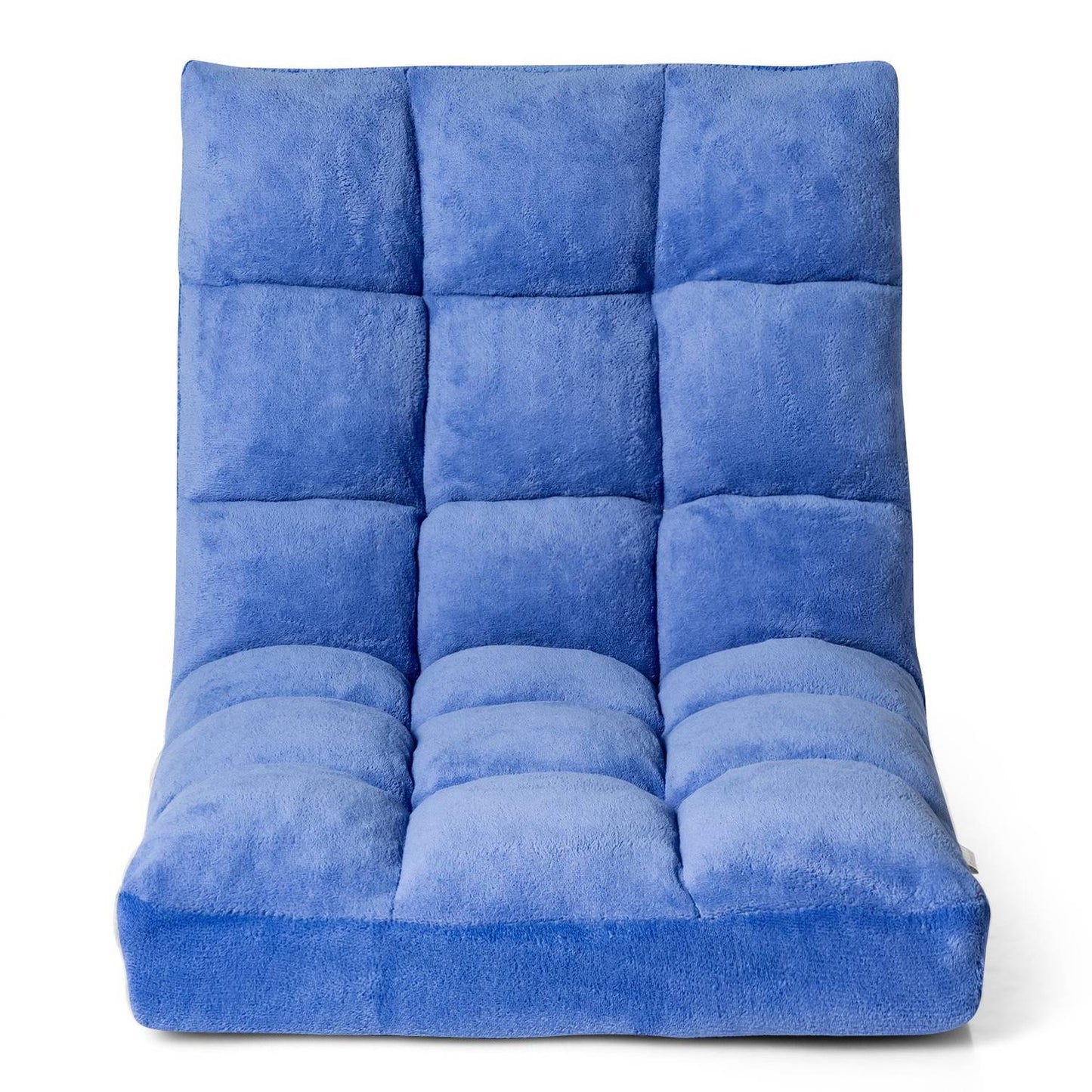 Floor chair adjustable floor chair with backrest floor cushion 105 x 56 x 15 cm blue