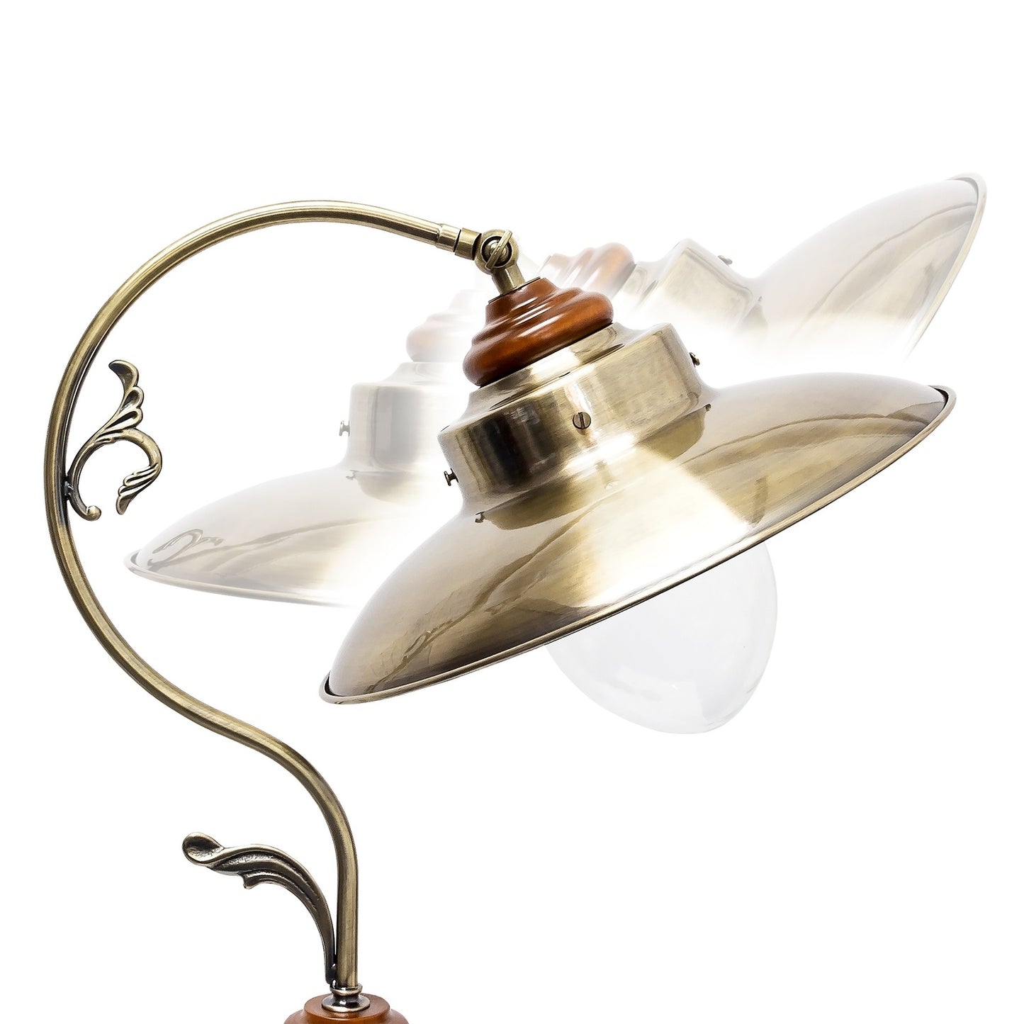 Floor lamp Art Nouveau Design Brass