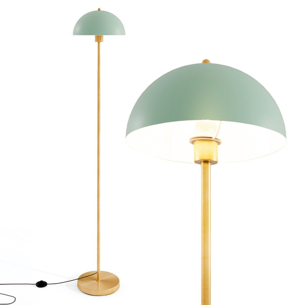 Floor lamp living room 163cm E27 socket floor lamp with shatterproof lampshade